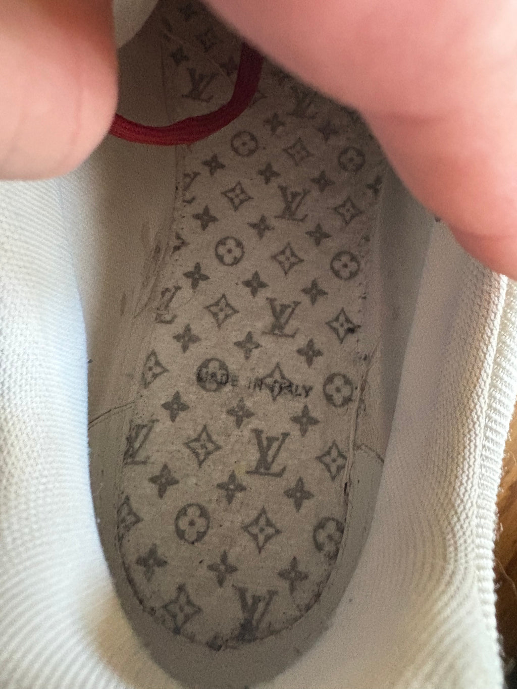Louis Vuitton Red Trainer