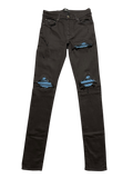 Amiri Mx1 Black Baby Blue Patch
