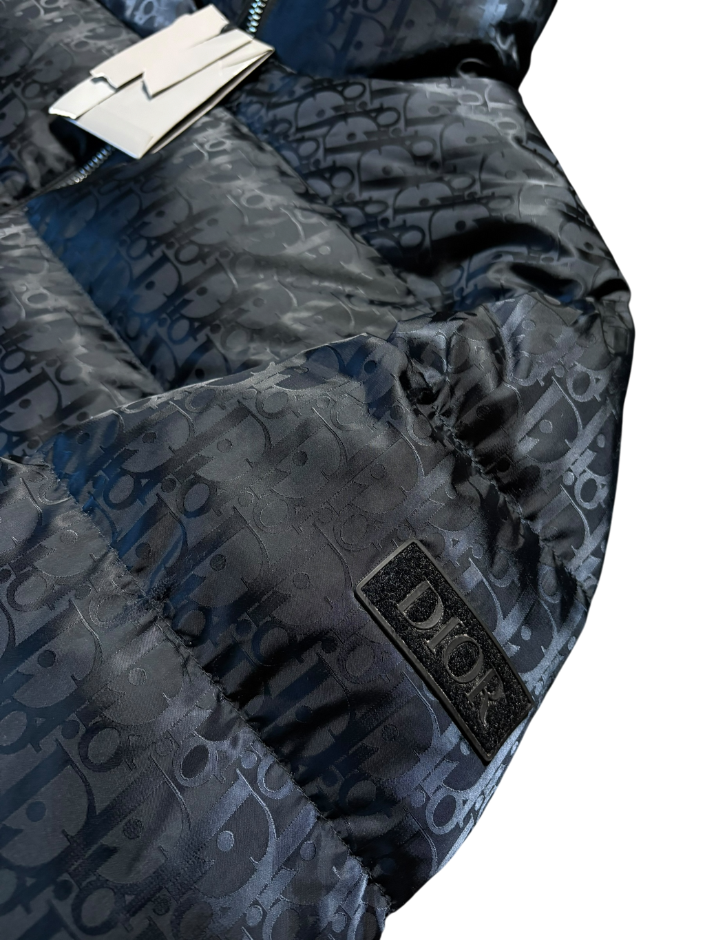 Dior Navy Oblique Puffer Jacket - Size 48