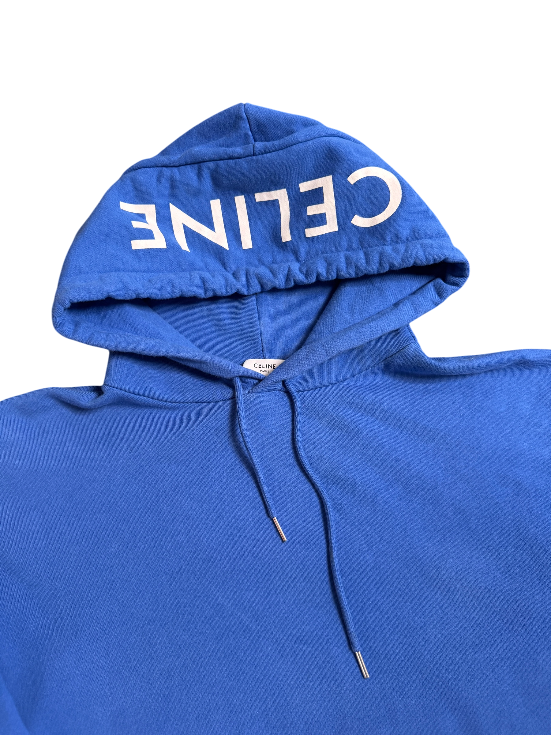 Celine Blue Classic Hoodie Logo - Size M