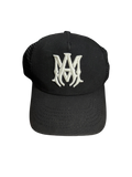 Amiri MA White Logo Black Trucker Hat