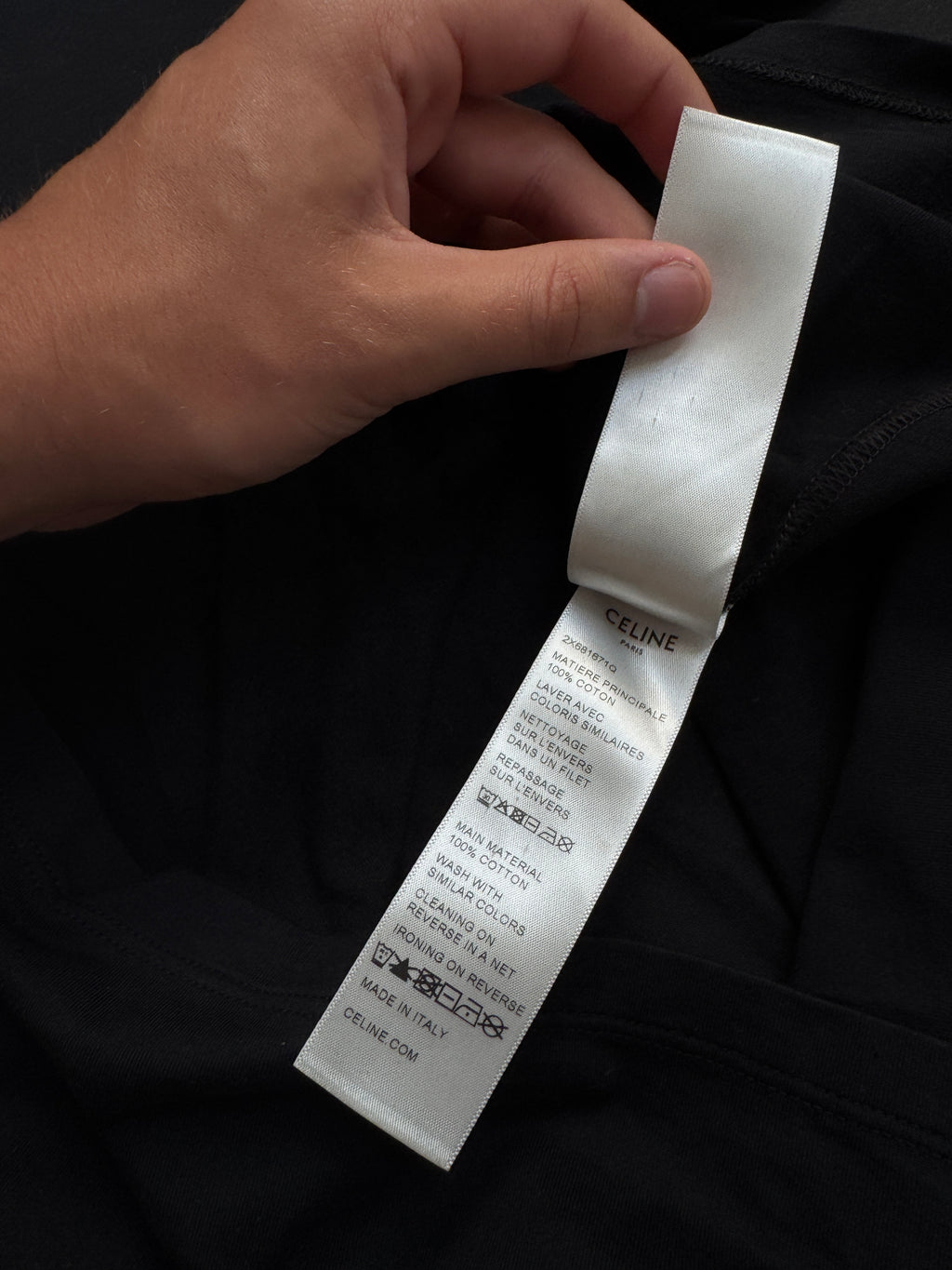 Celine Logo T-Shirt Black - Size M