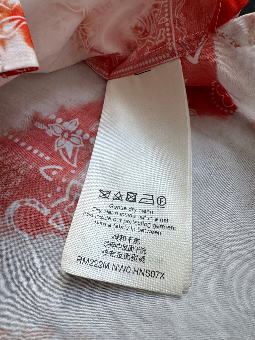 Louis Vuitton Orange Bandana Bleached Set - Size M