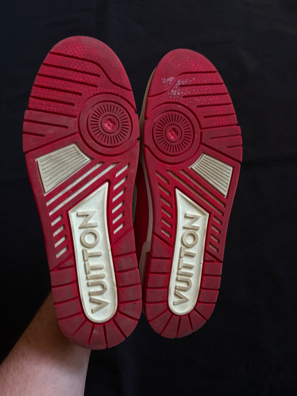 Louis Vuitton Red Trainer