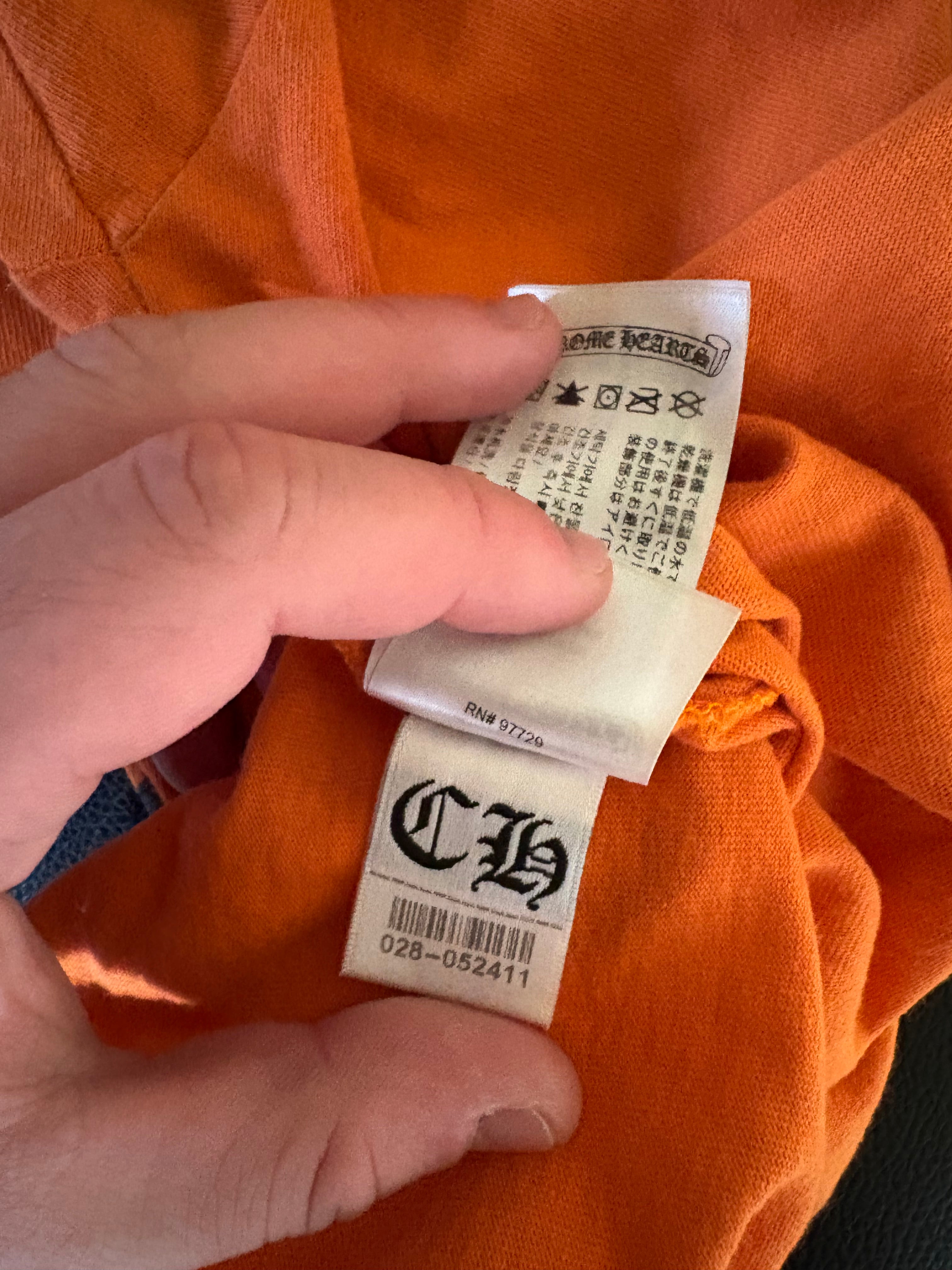 Chrome Hearts Orange Dagger Tee