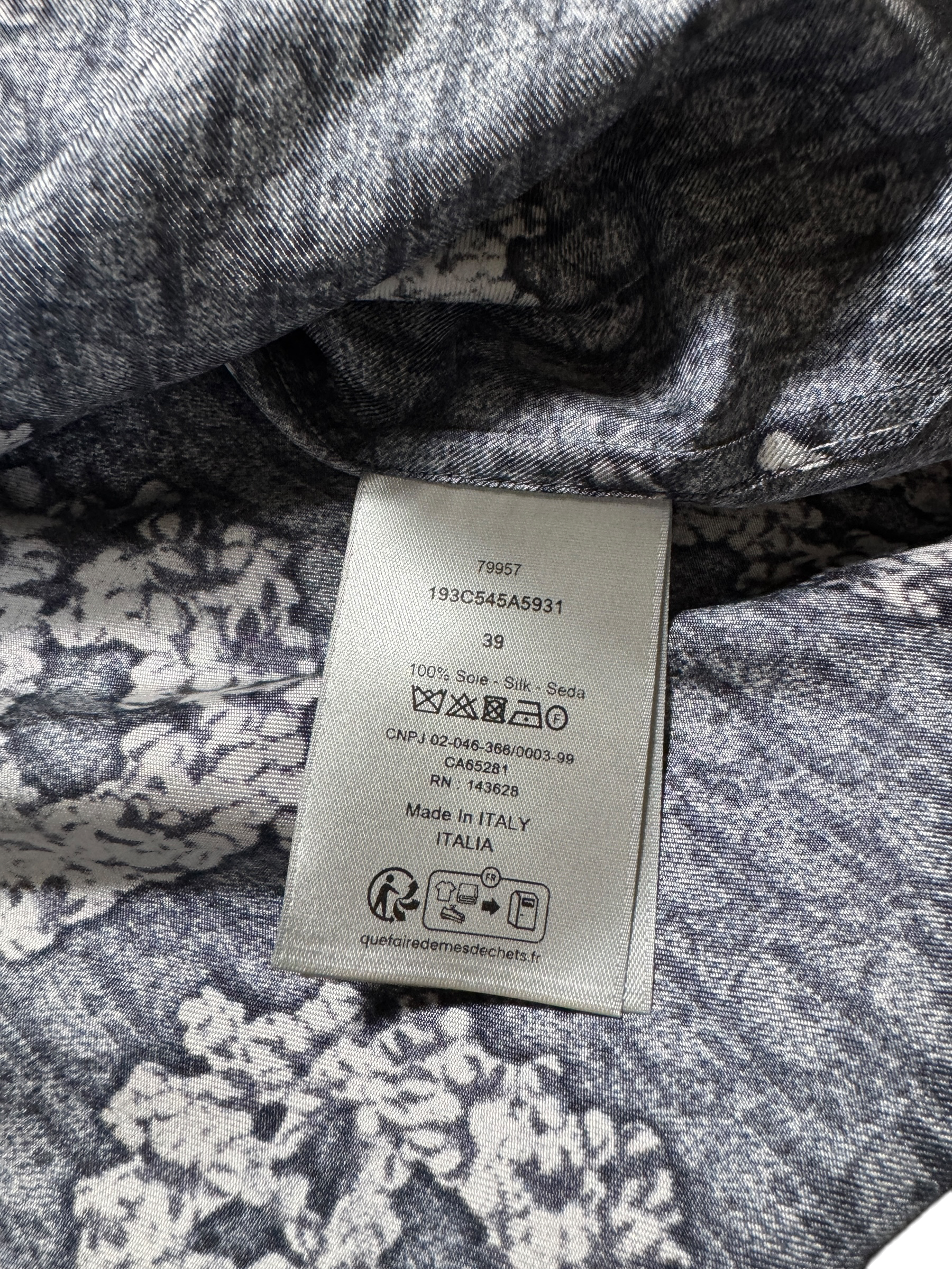Dior Denim Tears Silk Set