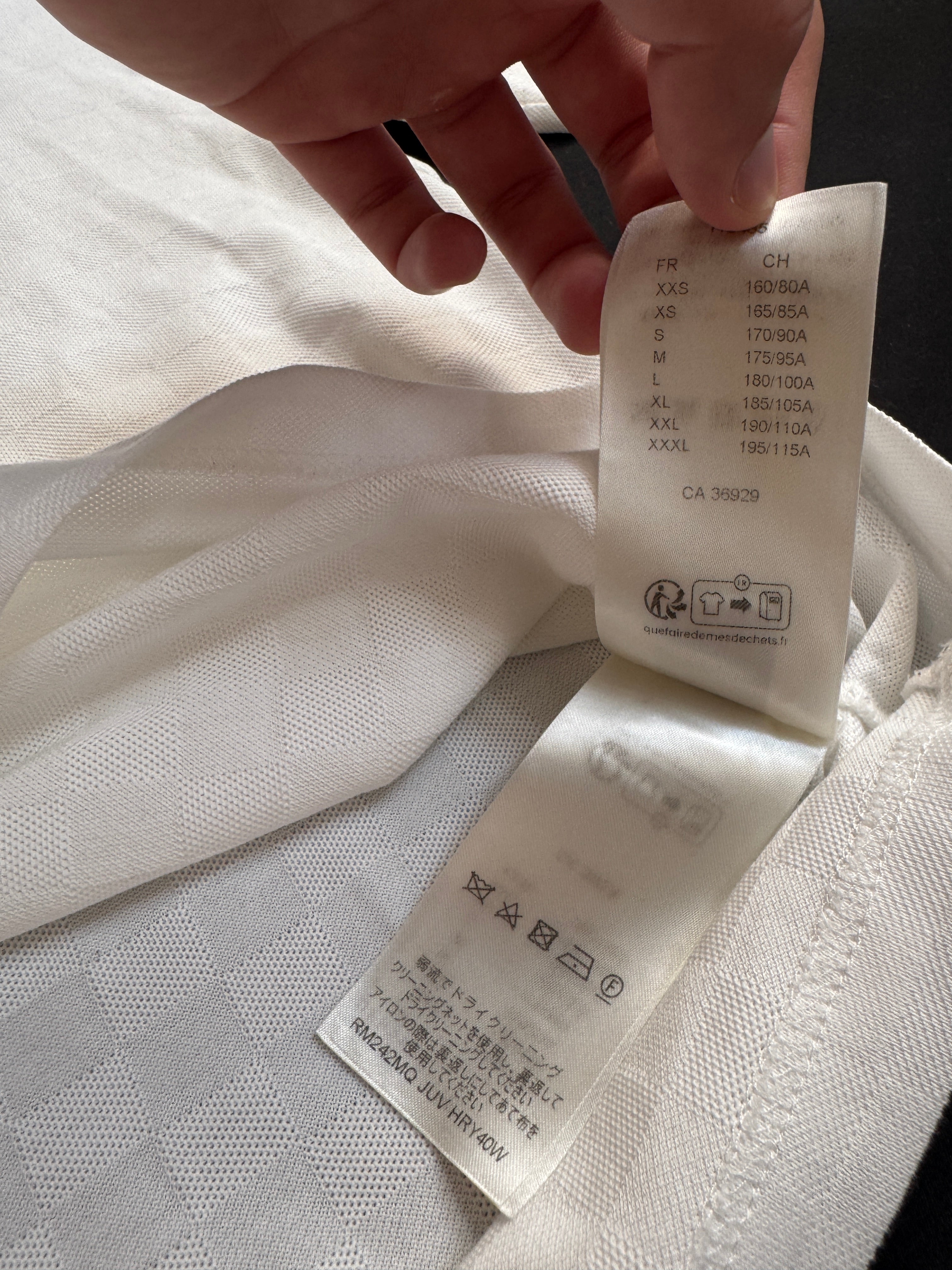 Louis Vuitton White Damier Tee