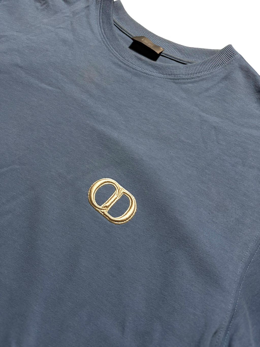 Dior CD Logo Tee Blue - Size S