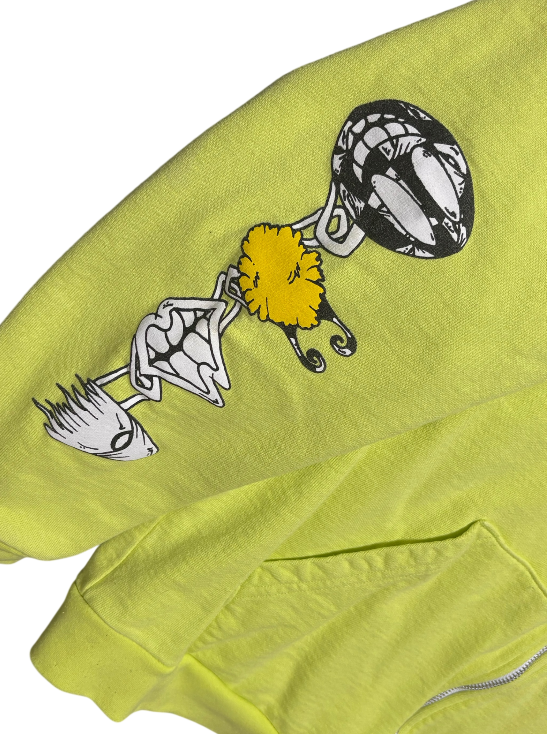 Chrome Hearts Matty Boy Link Thermal Zip Up Hoodie - Size Large