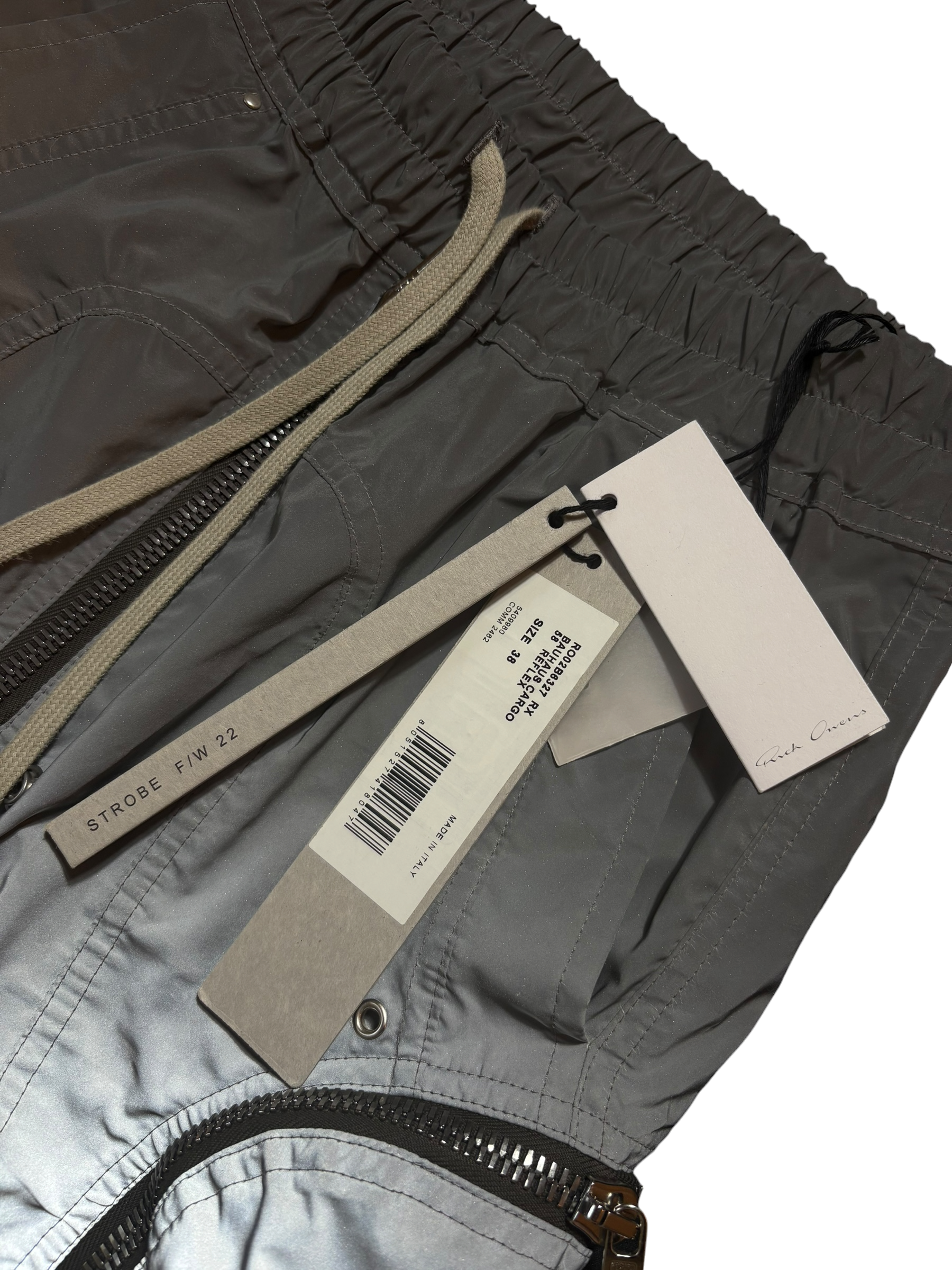 Rick Owens Bauhaus Reflective Pants - Size 38IT