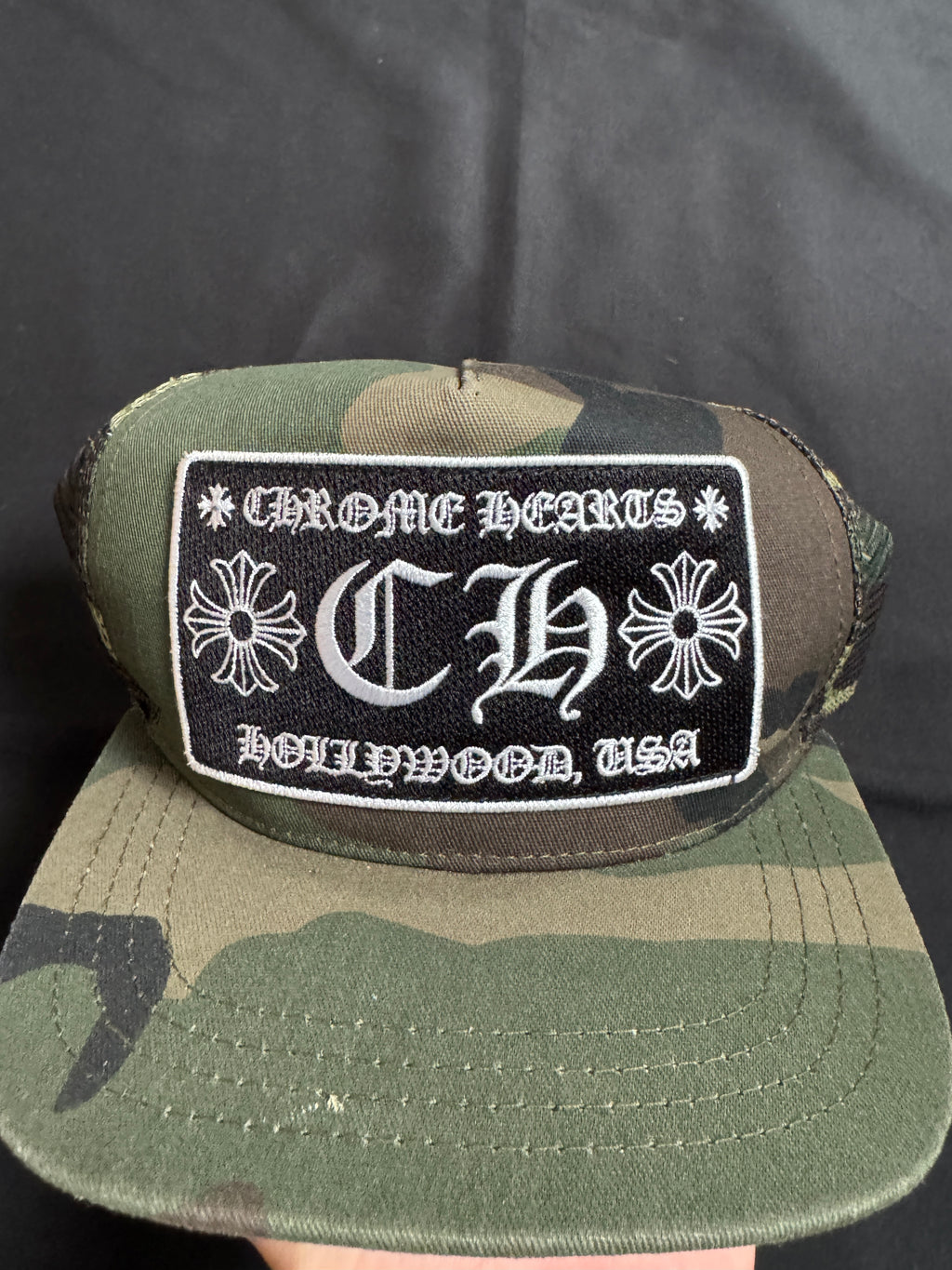 Chrome Hearts Camo Trucker