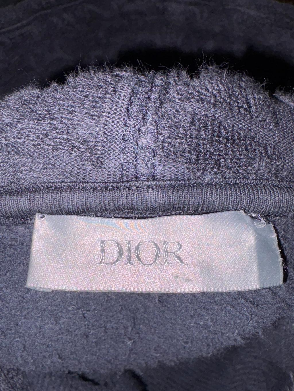 Dior Towel Hoodie Navy
