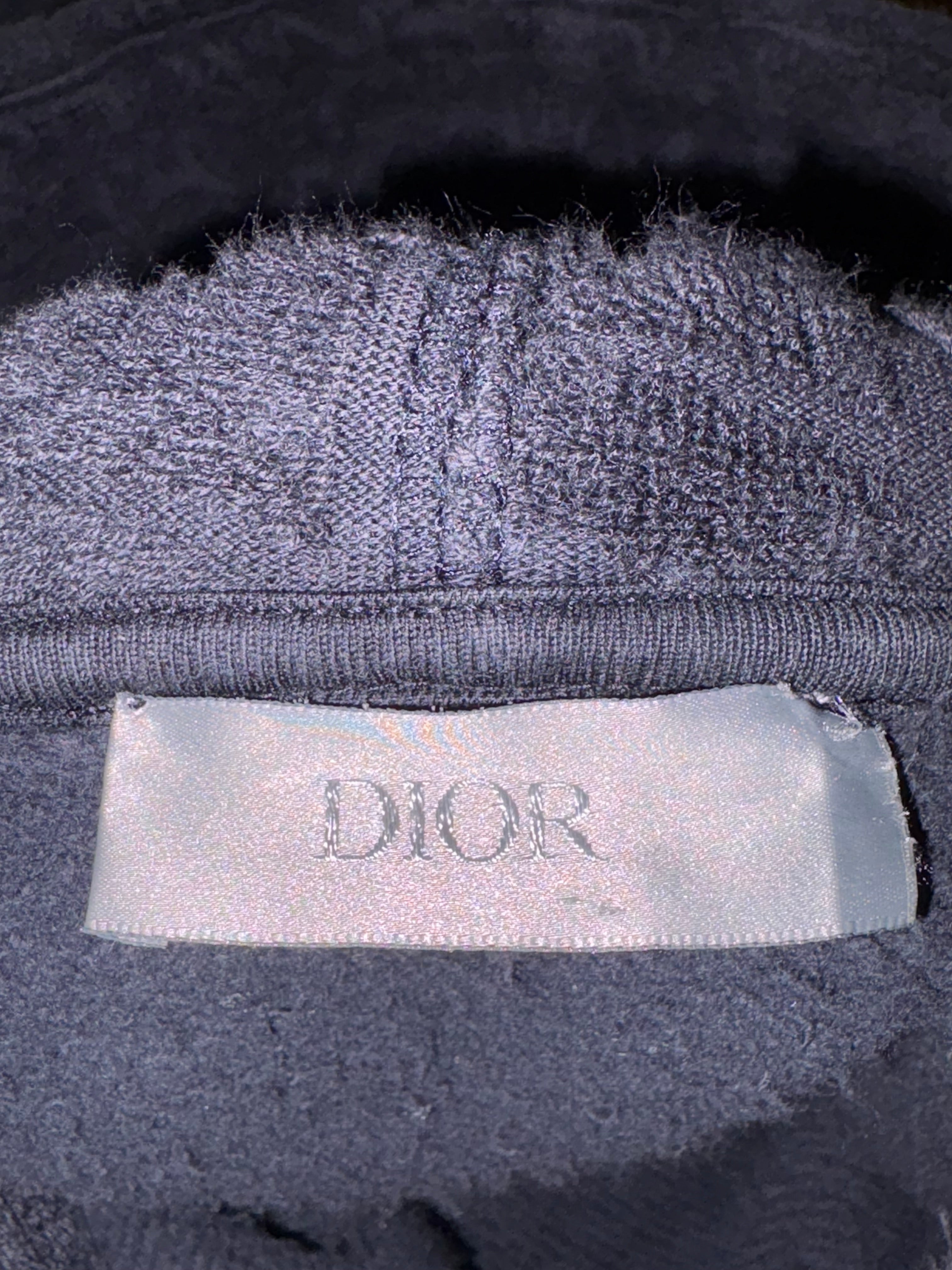 Dior Towel Hoodie Navy