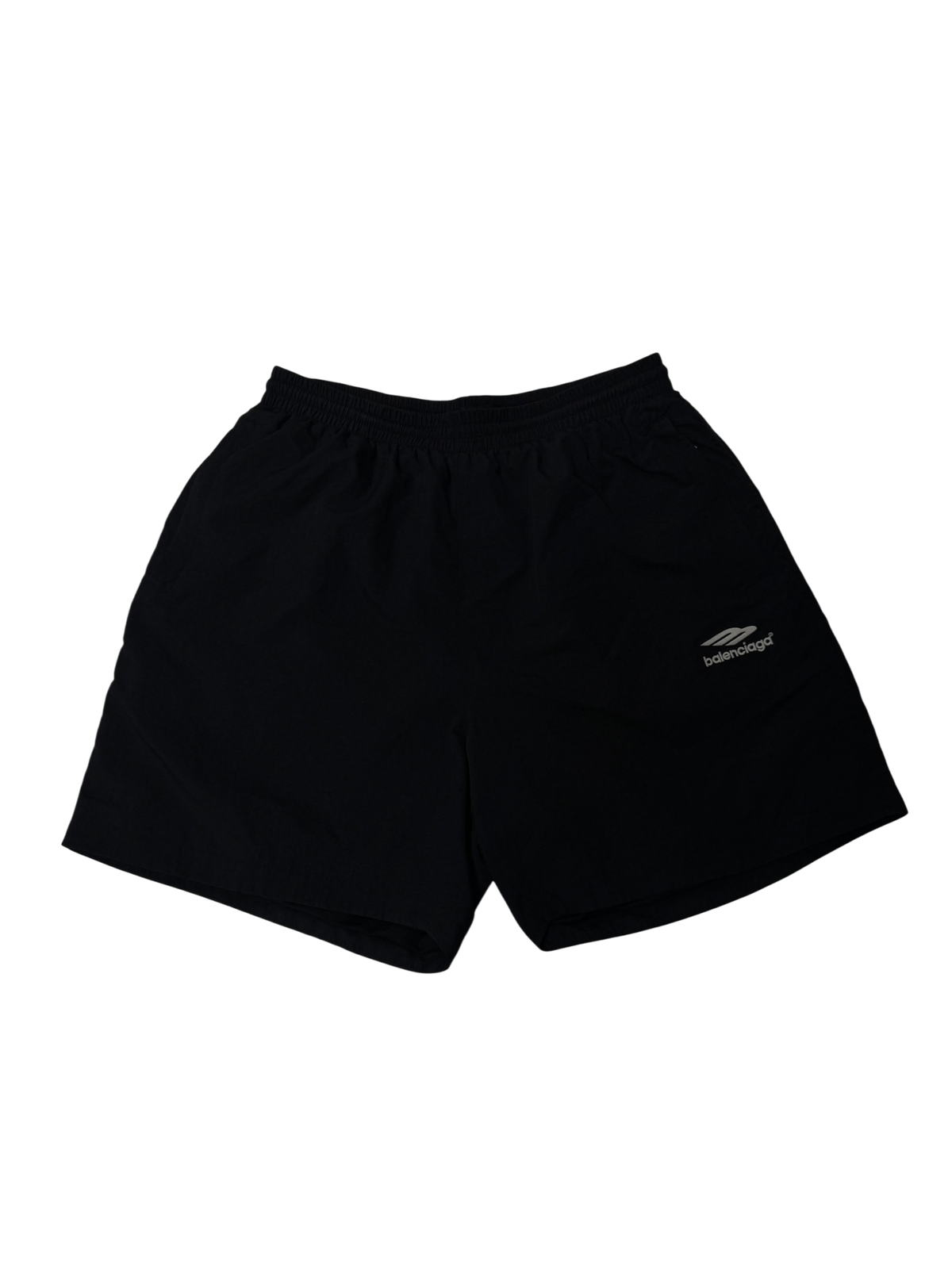 Balenciaga 3B Sports Icon Nylon Tracksuit Black Shorts