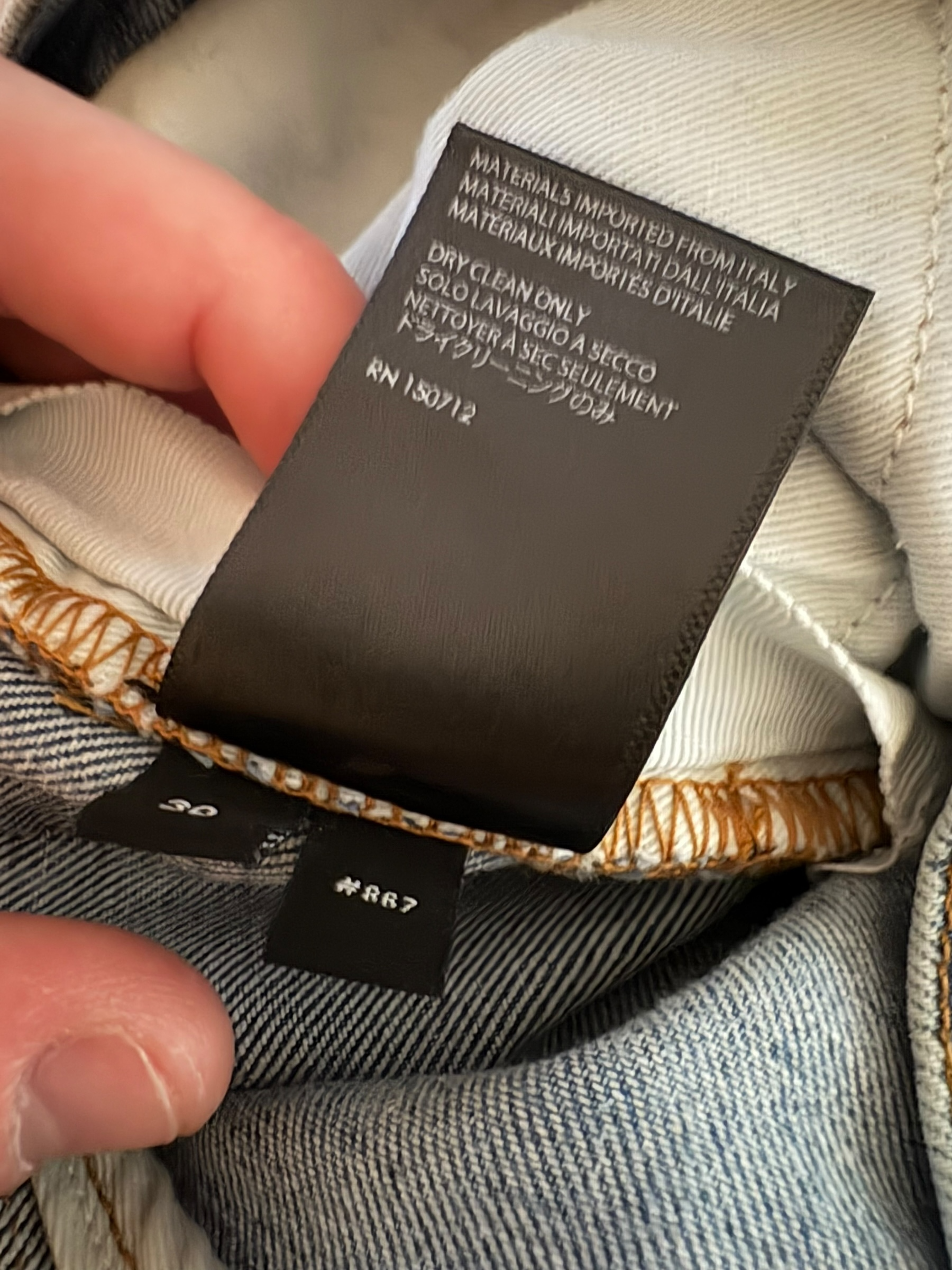 Amiri MX1 Light Wash Thrasher Crystal Patch