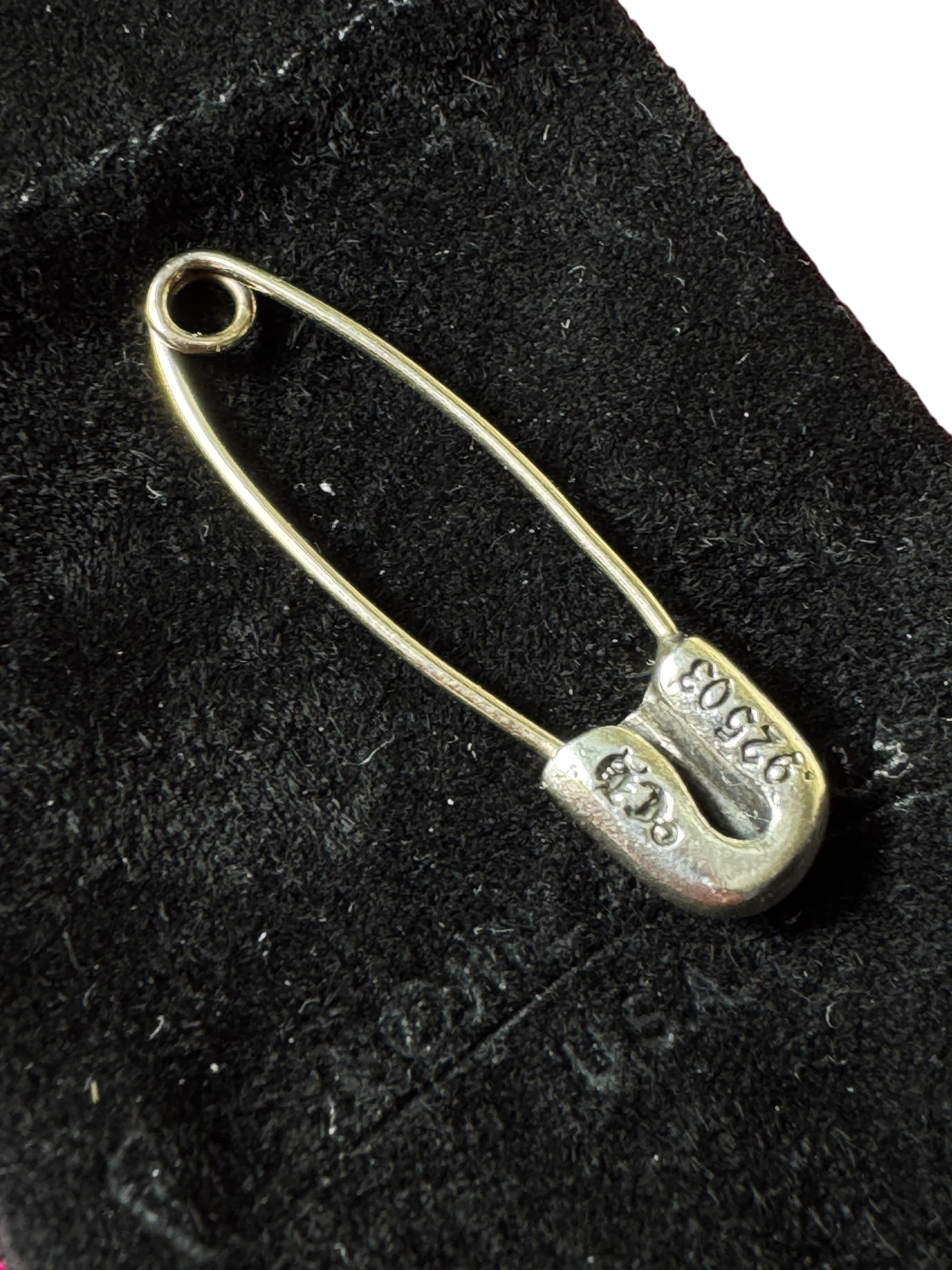 Chrome Hearts Diamond Safety Pin