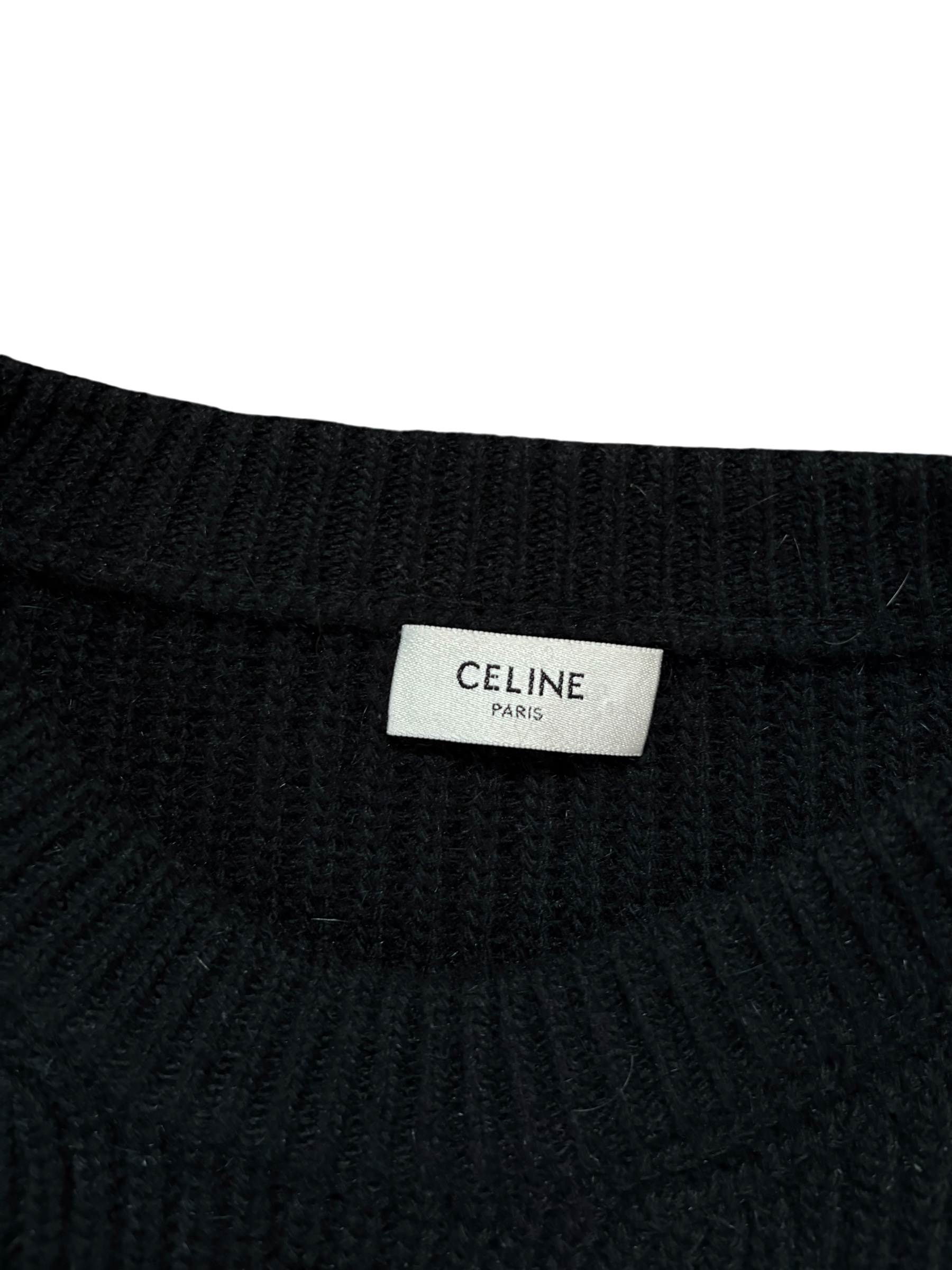 Celine Ribbed Crewneck