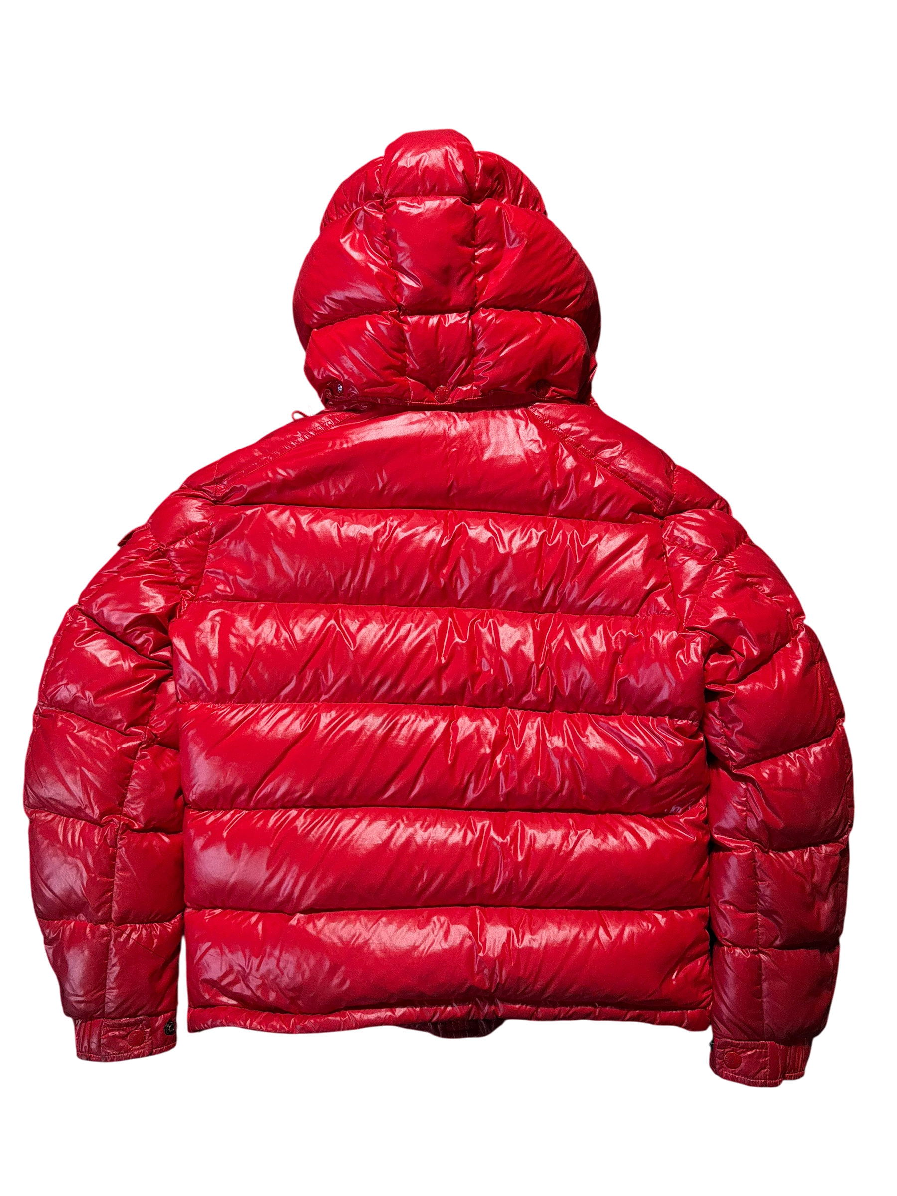 Moncler Maya Red Hooded Jacket - Size 2