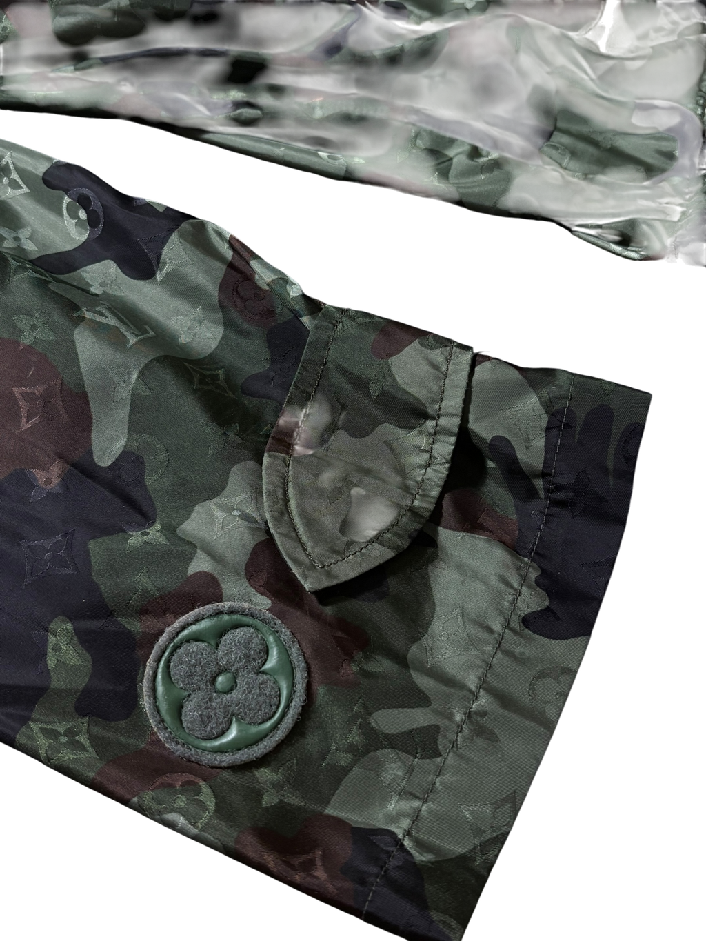 Louis Vuitton Green Camouflage Monogram Windbreaker - Size M