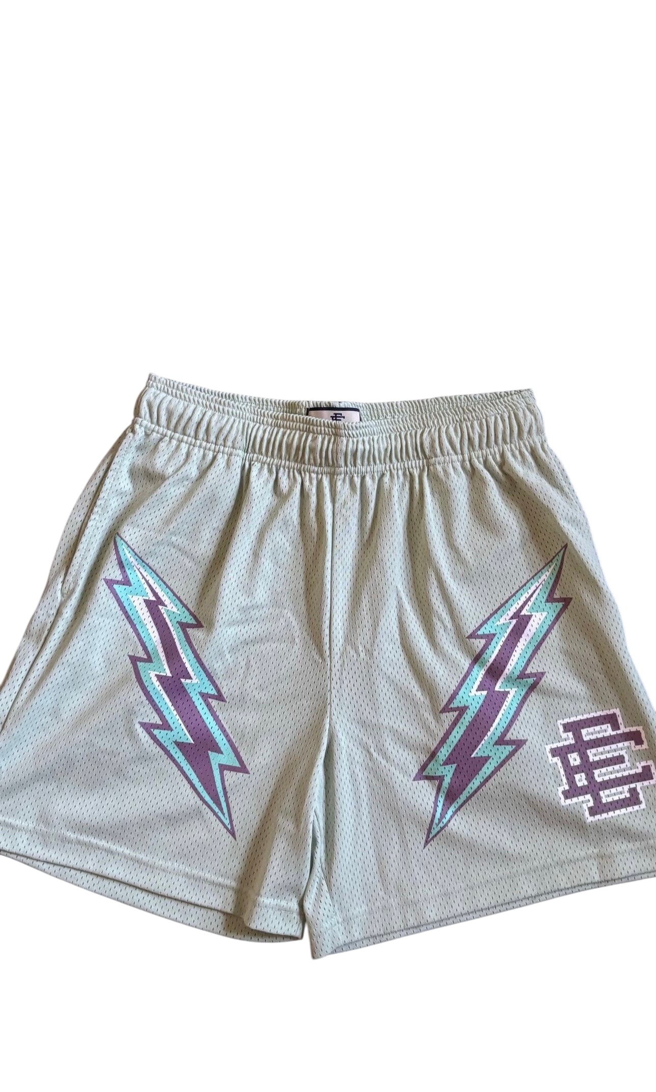 Eric Emanuel EE Short Silt Green/Purple Bolt