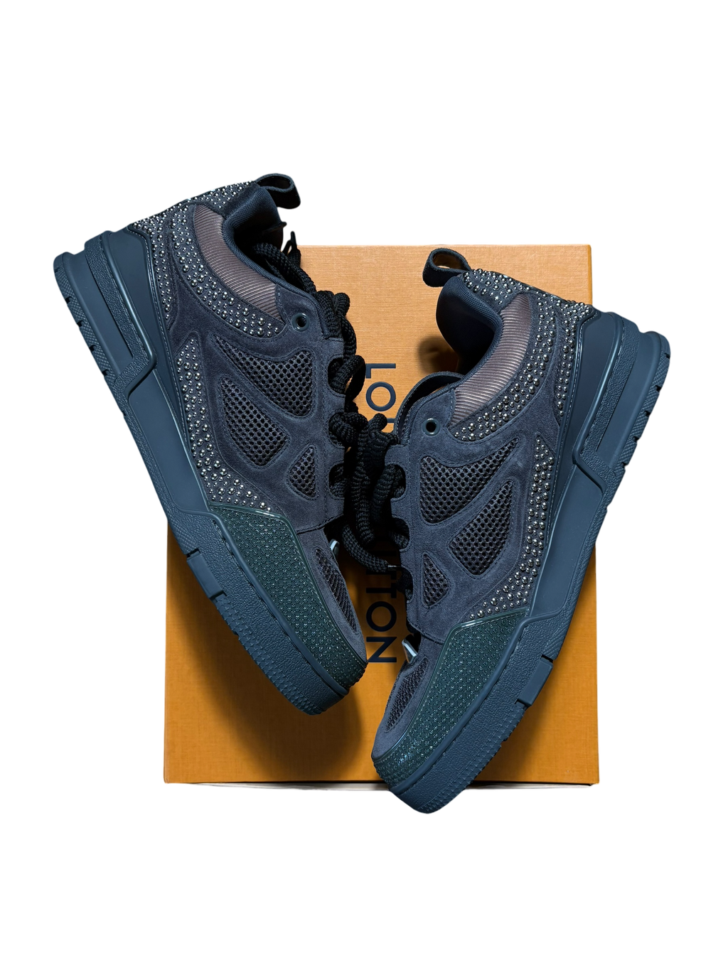 Louis Vuitton Studded Skate Sneaker Graphite - 9LV