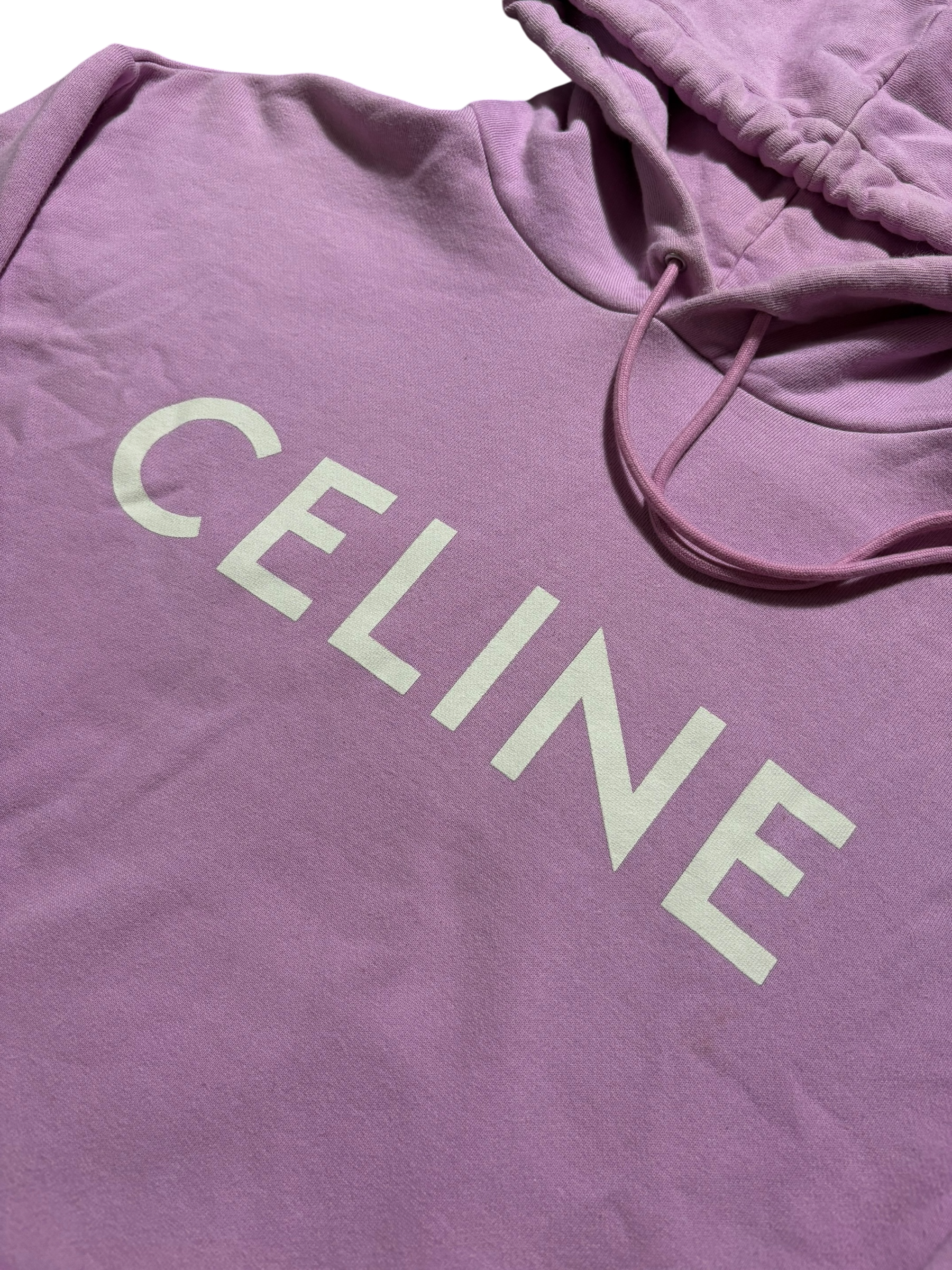 Celine Classic Pink Logo Hoodie - Size M