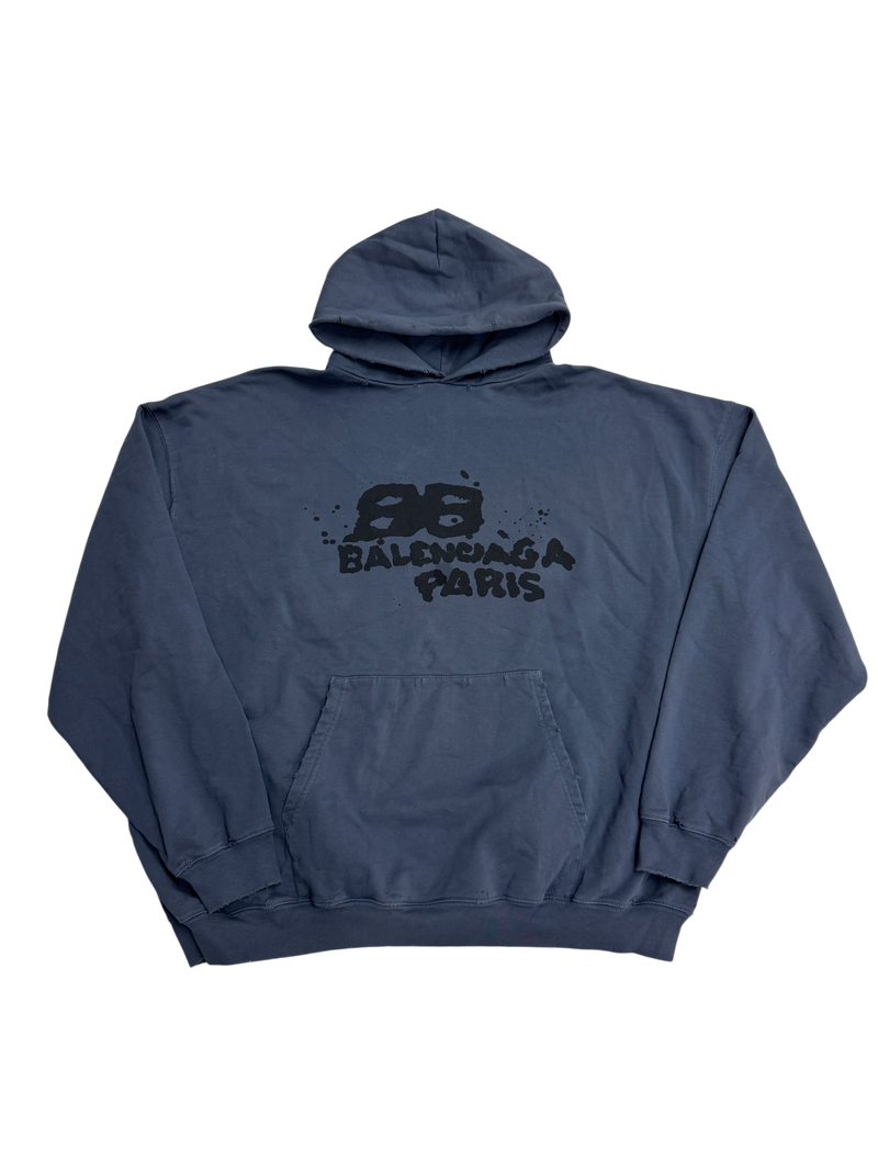 Balenciaga Grafiti Oversized Hoodie