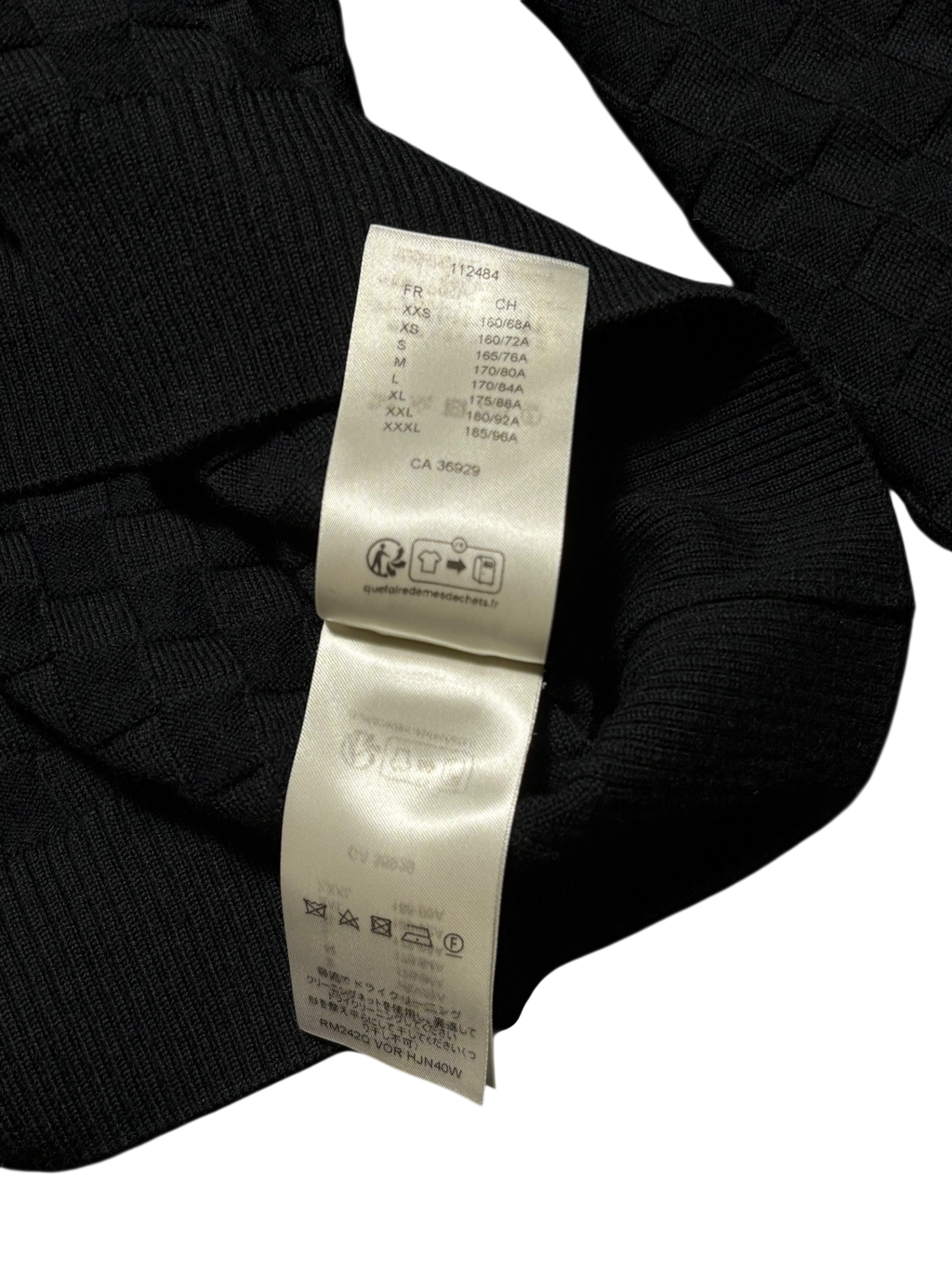 Louis Vuitton Black Wool Crewneck