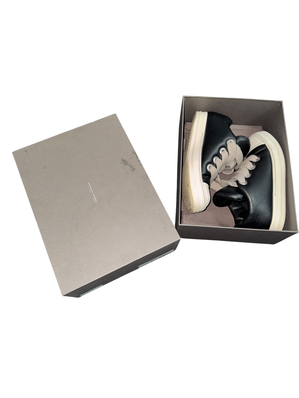 Rick Owens Jumbo Lace Low Top Padded Sneaker Black - 9