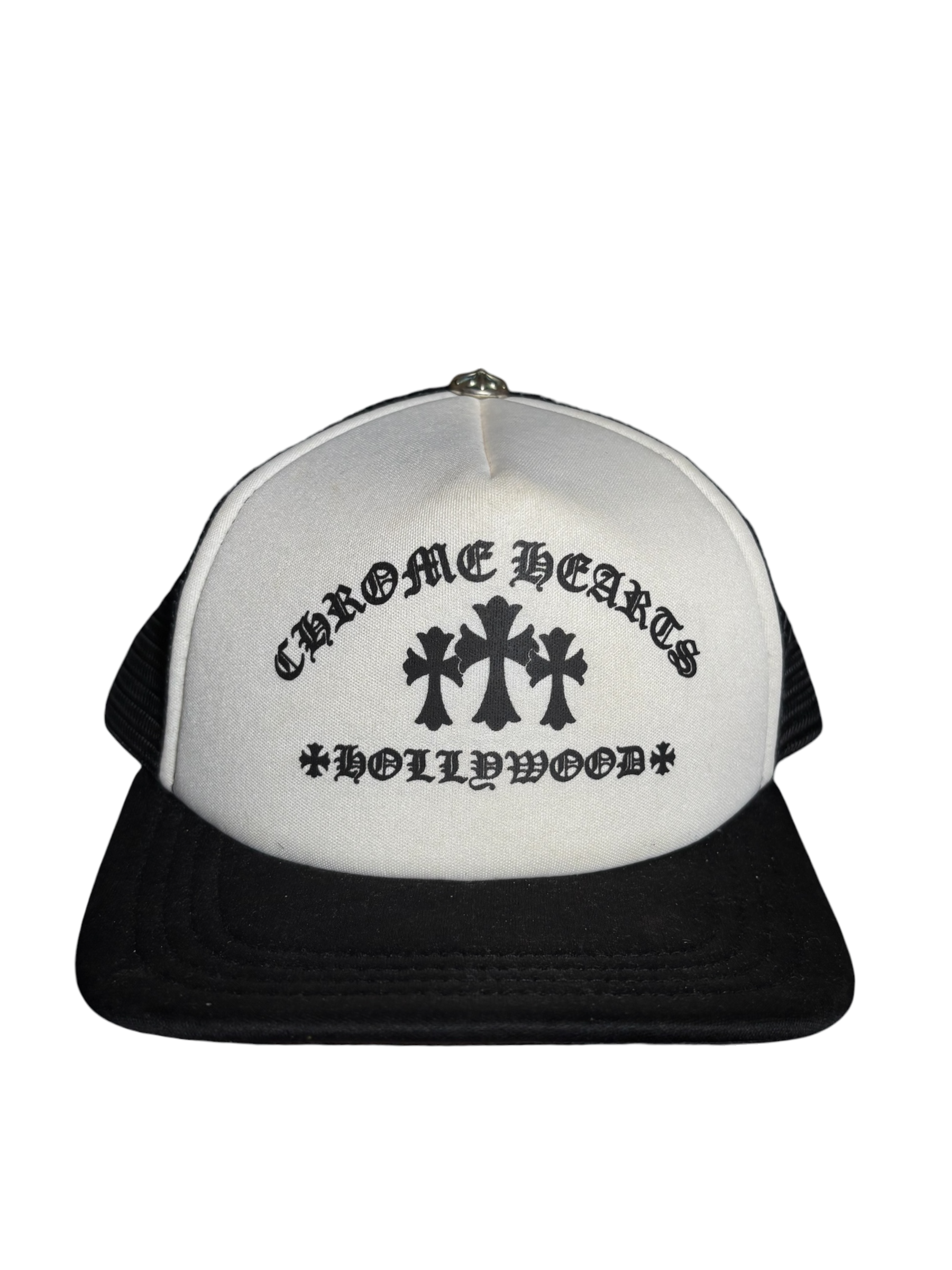 Chrome Hearts King Taco White/Black Trucker Hat