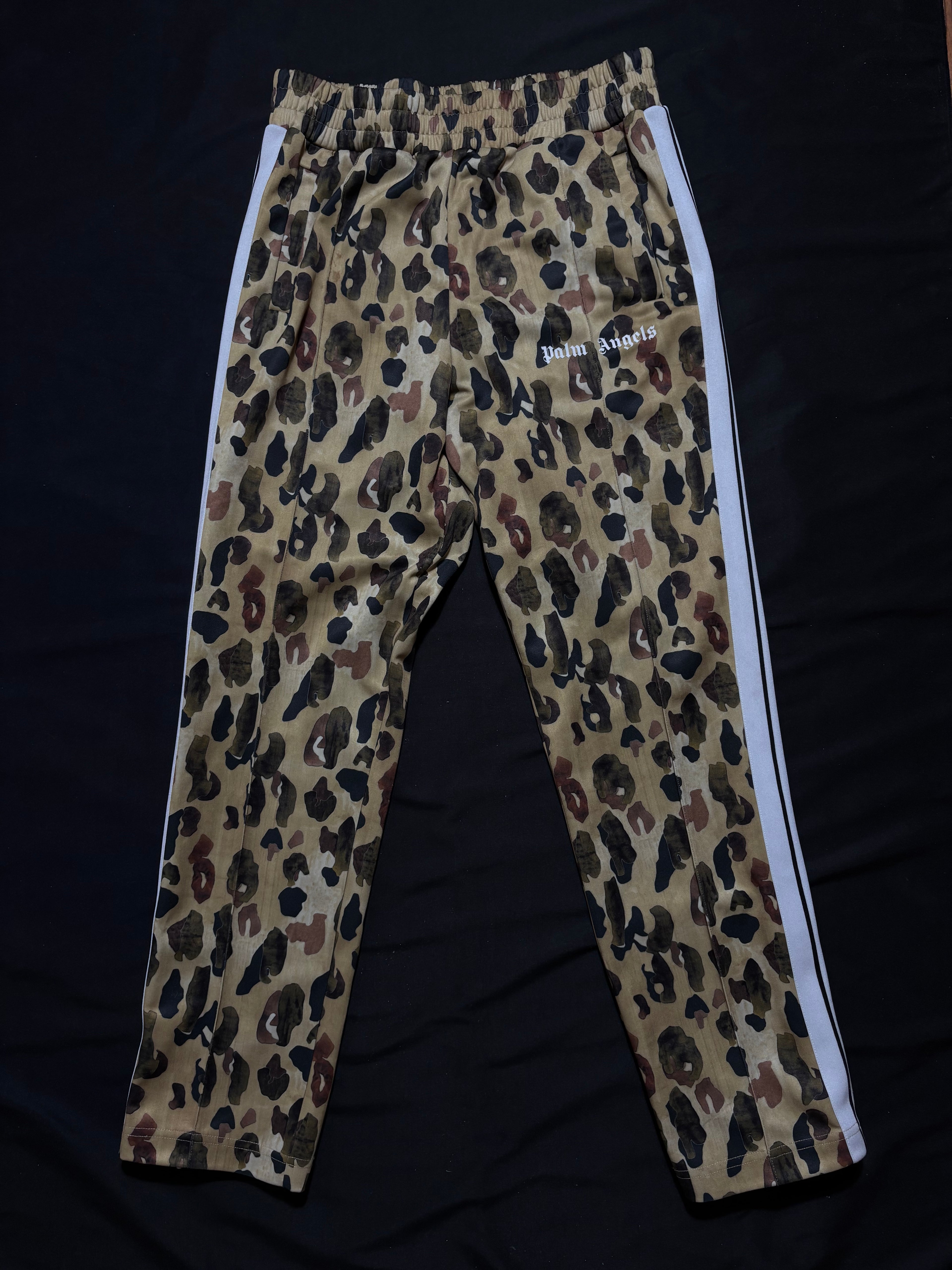 Palm Angels Cheetah Print Track Pants - Size XL