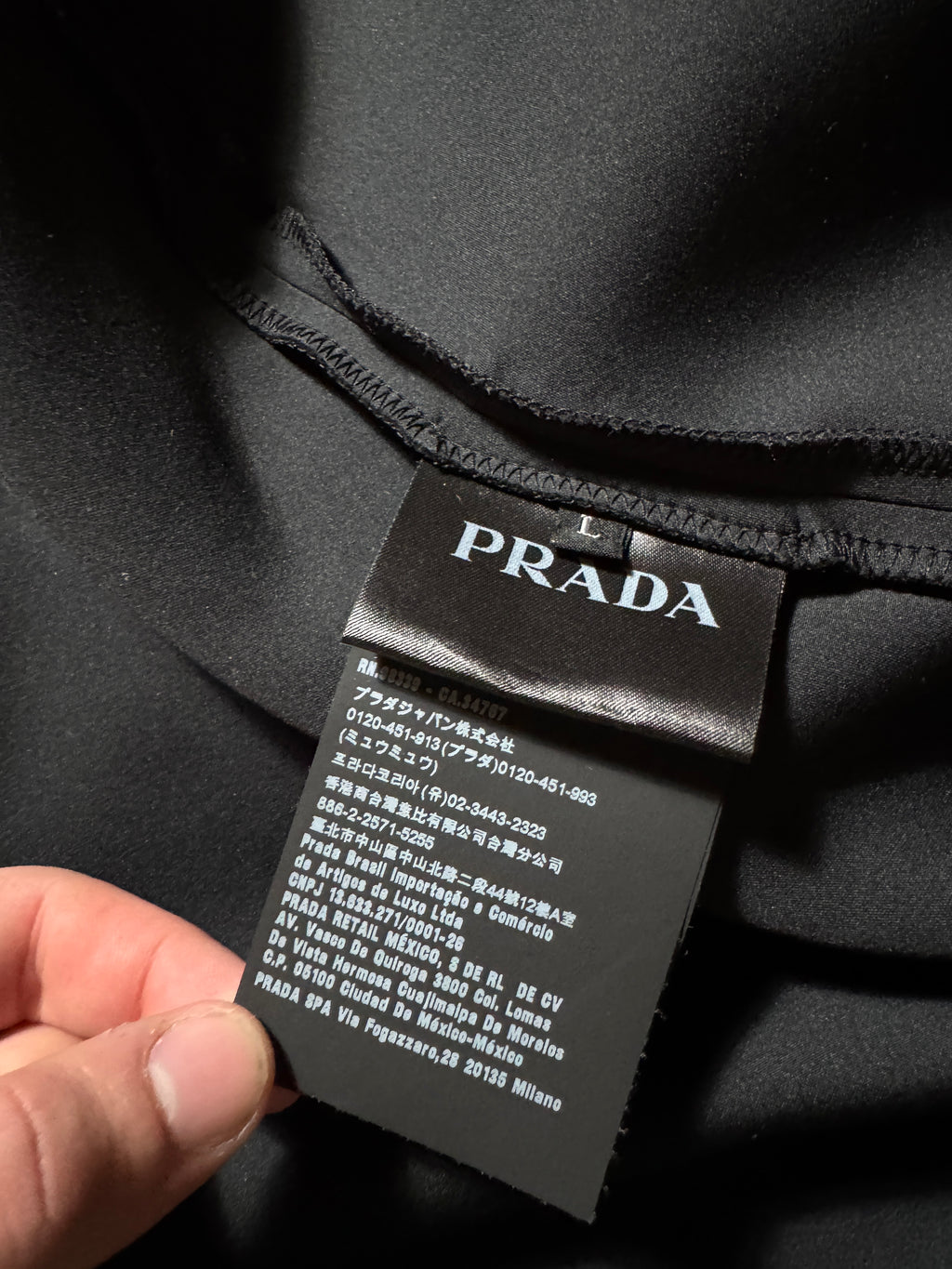Prada Tech Black Crewneck