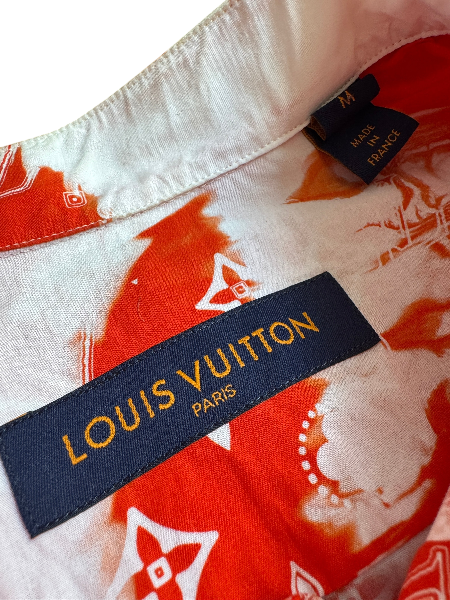 Louis Vuitton Orange Bandana Bleached Set - Size M