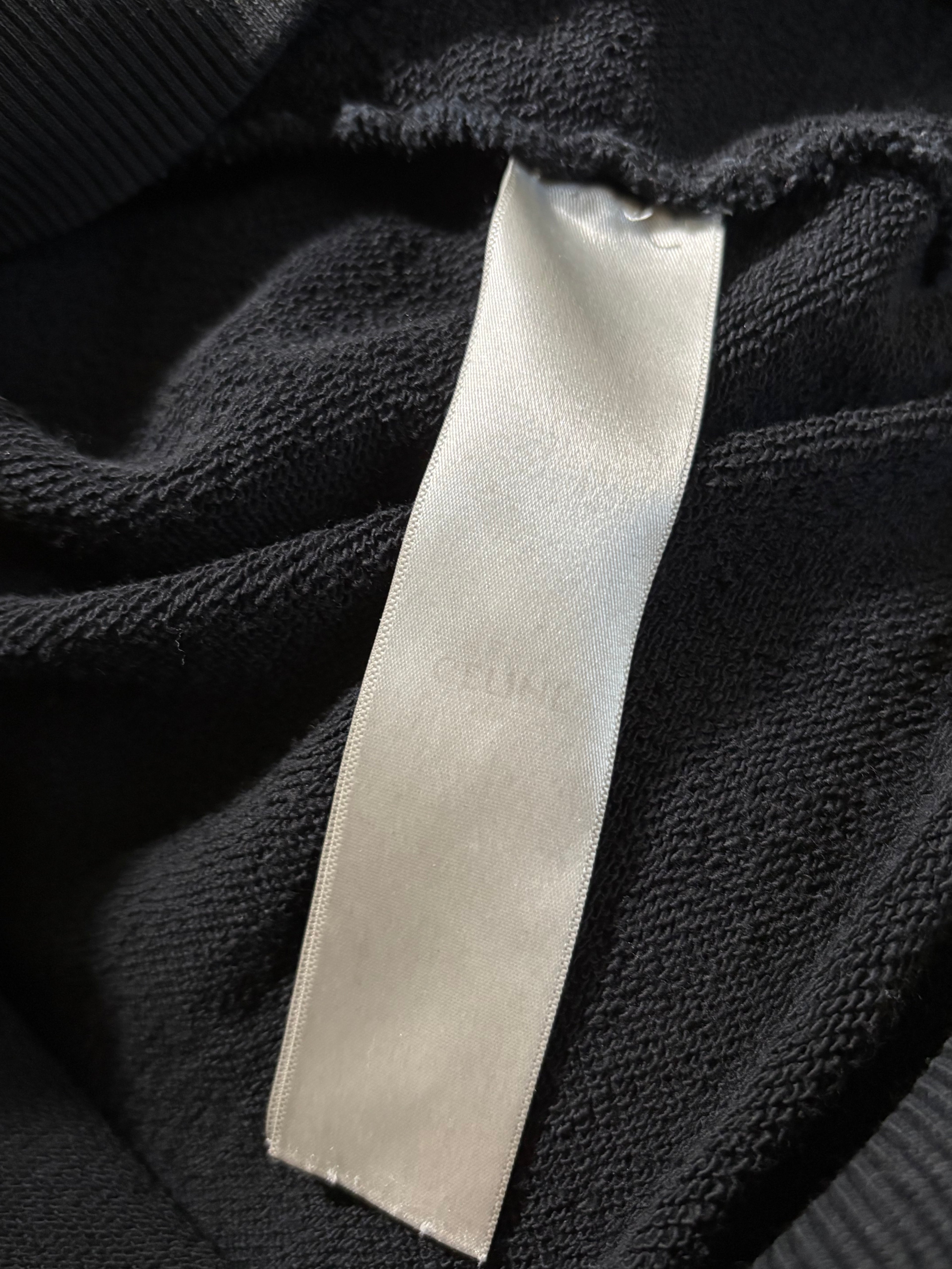 Celine Logo Black Hoodie - Size Medium