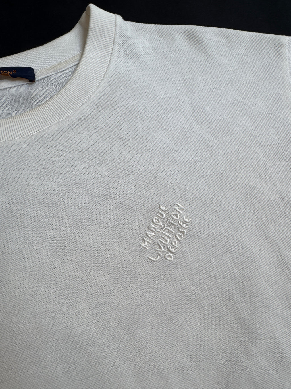 Louis Vuitton White Damier Tee