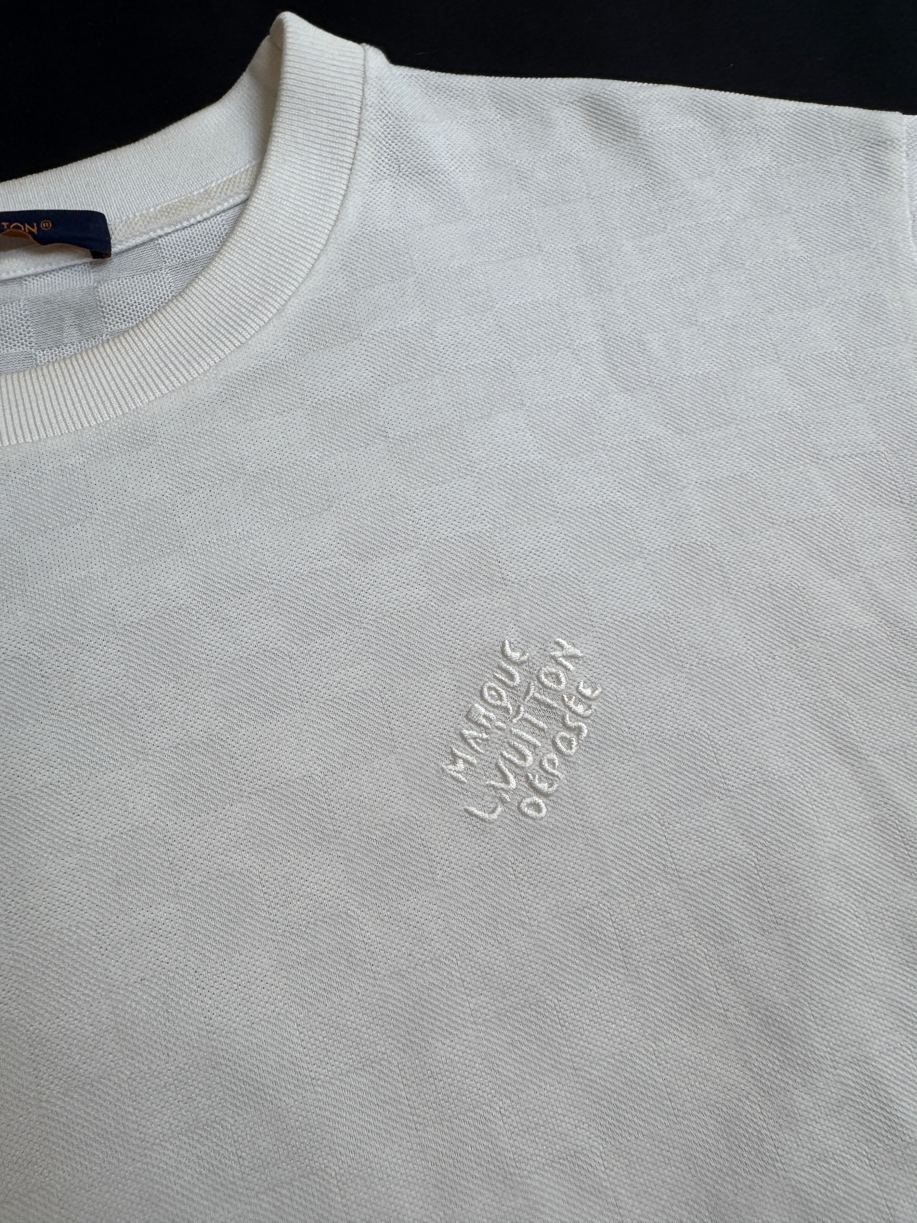 Louis Vuitton White Damier Tee