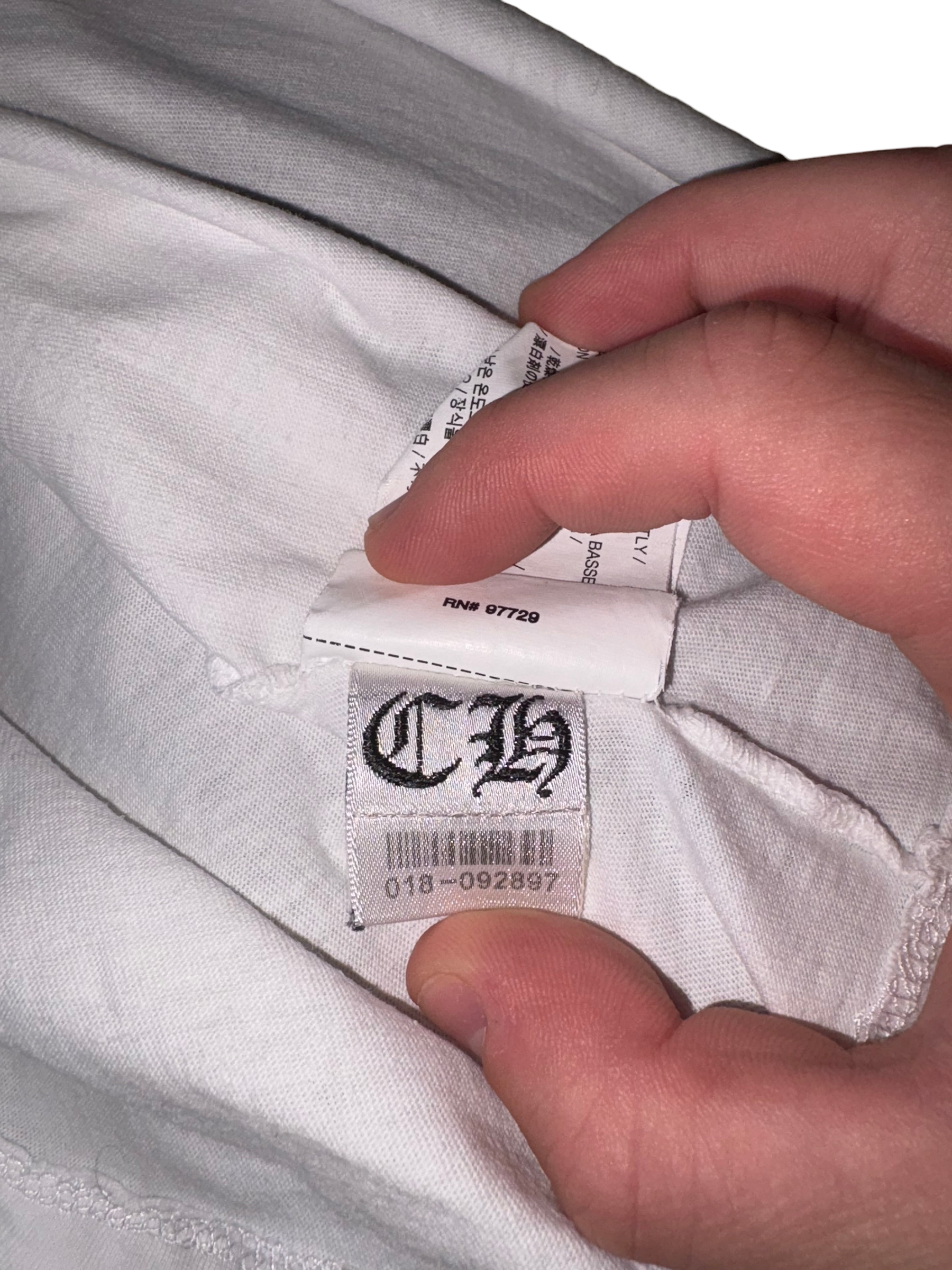 Chrome Hearts Pink Letter Vertical Logo Long Sleeve