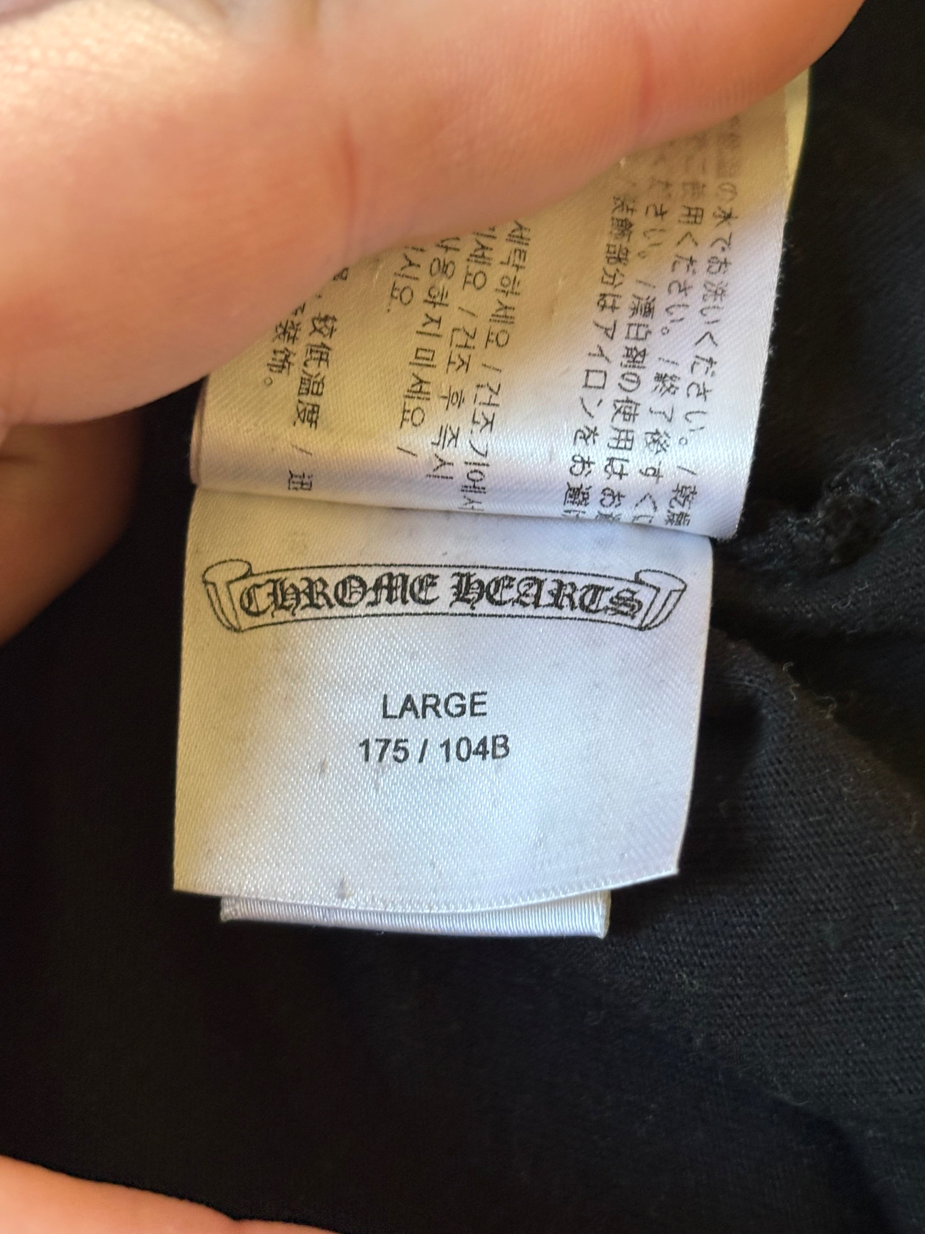 Chrome Hearts Cross Long Sleeve T-Shirt- Size L