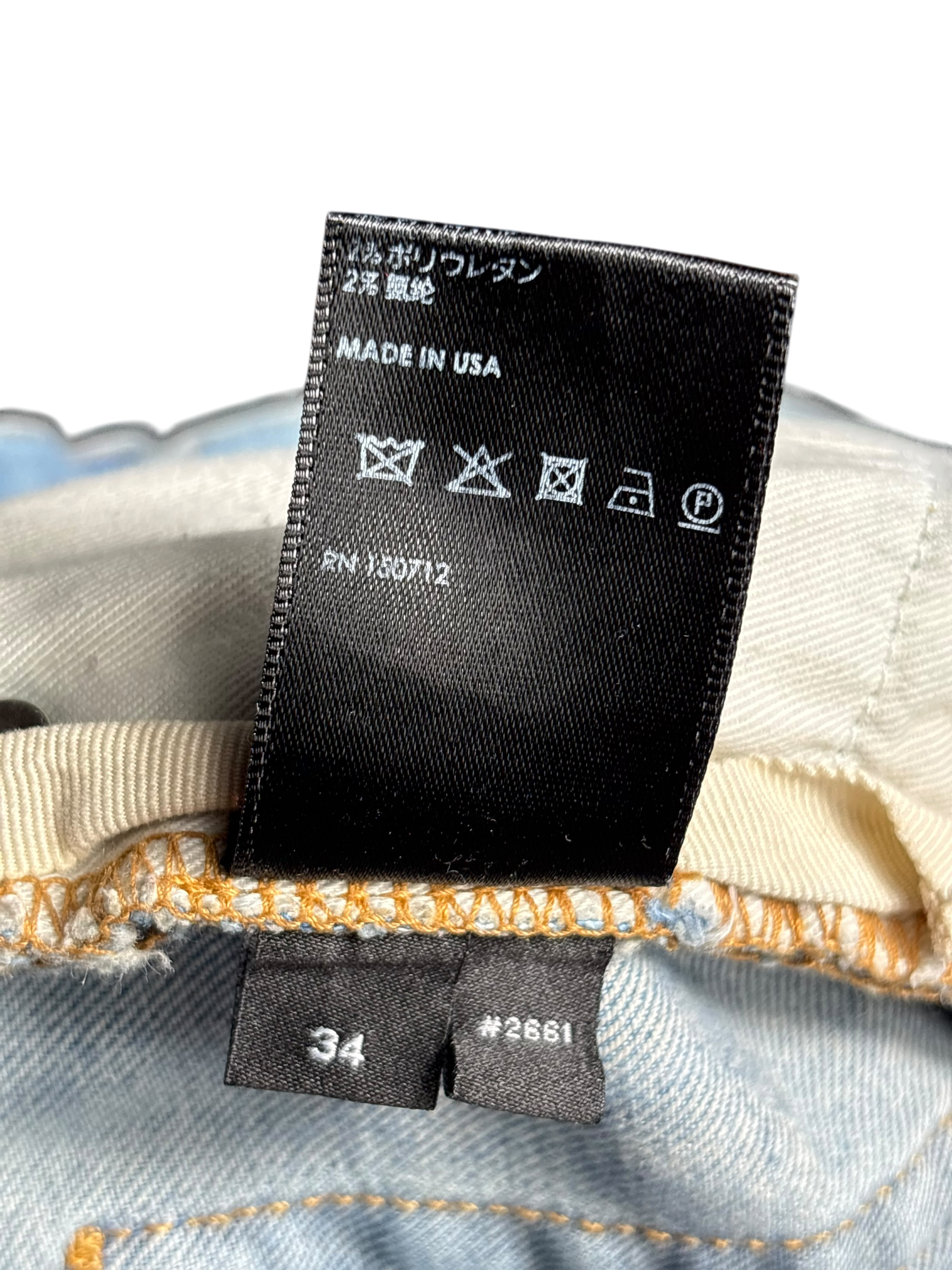 Amiri Scroll Side Patch Logo - Size 34