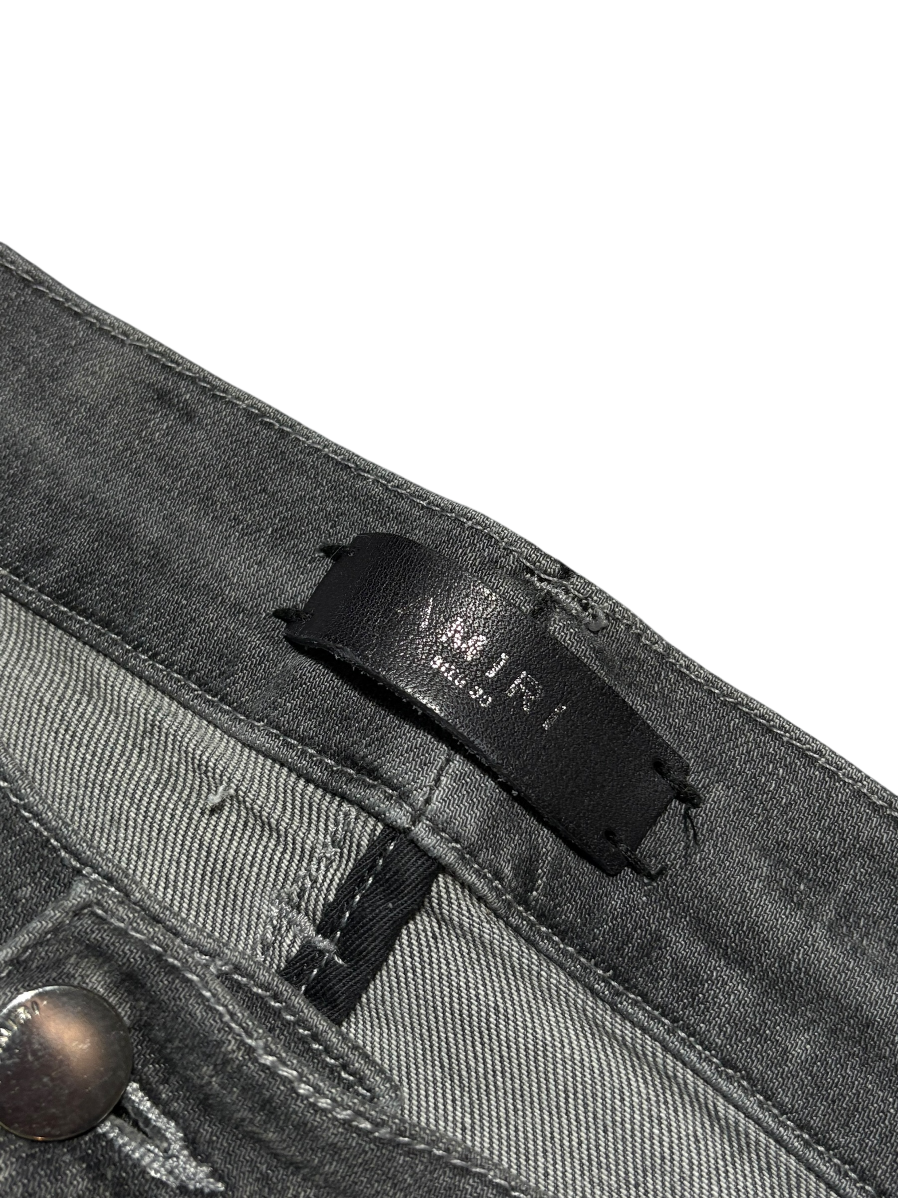 Amiri MX1 Grey Black Patch - Size 38