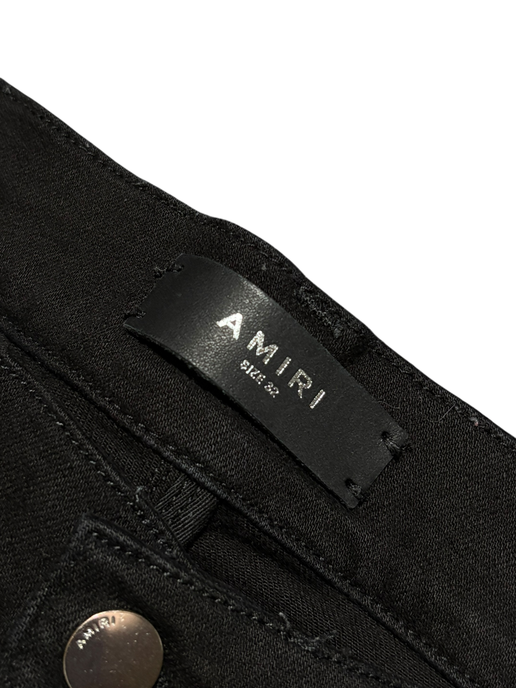 Amiri Mx1 Black Baby Blue Patch