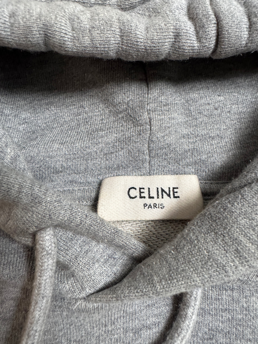 Celine Grey Classic Logo Hoodie - Size M