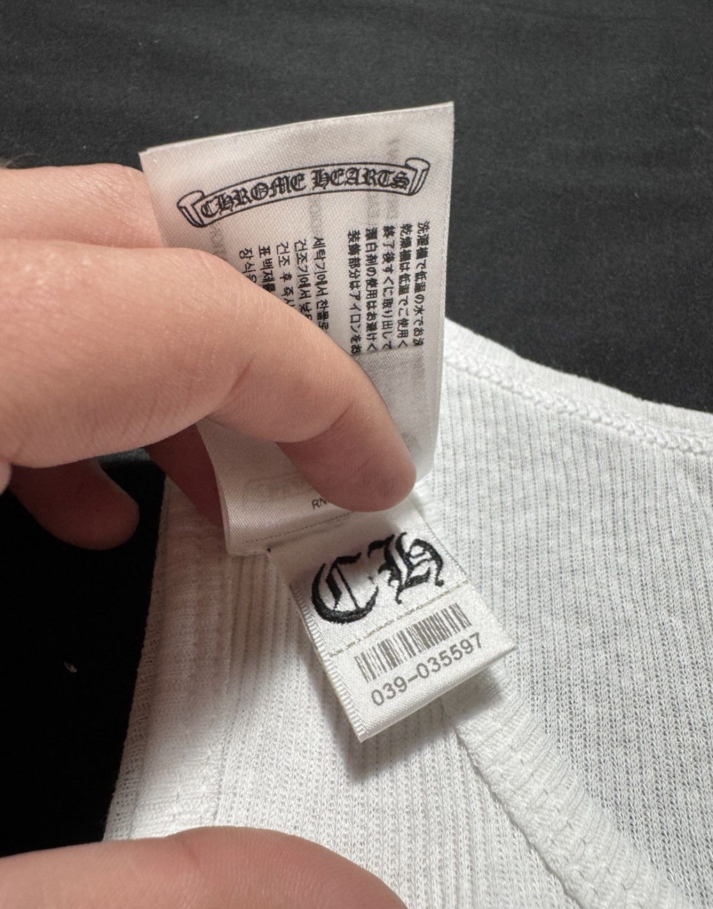 Chrome Hearts Scroll Tank Top