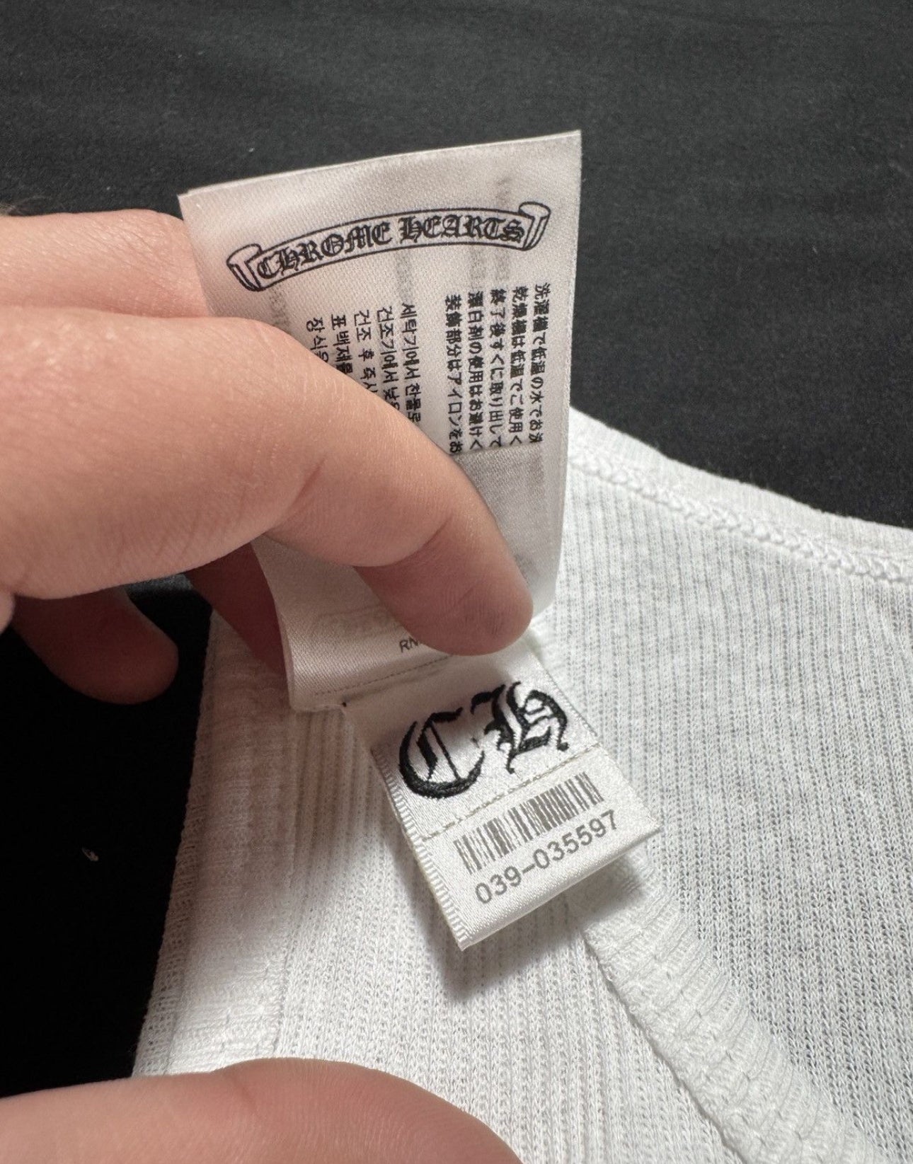 Chrome Hearts Scroll Tank Top