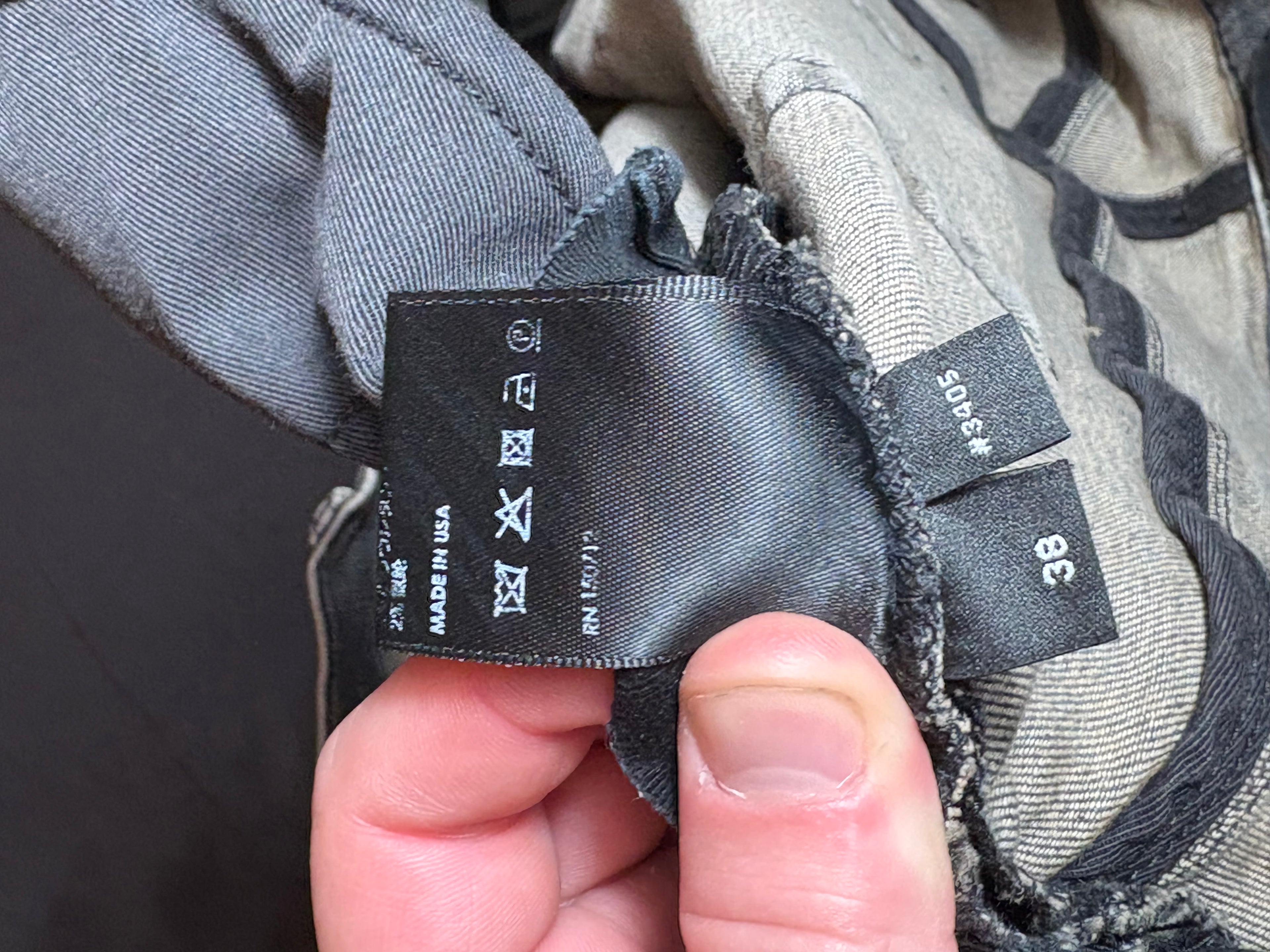 Amiri MX1 Jeans Grey Green Patch