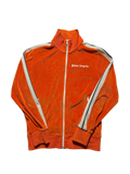 Palm Angels Orange Velour Track Jacket