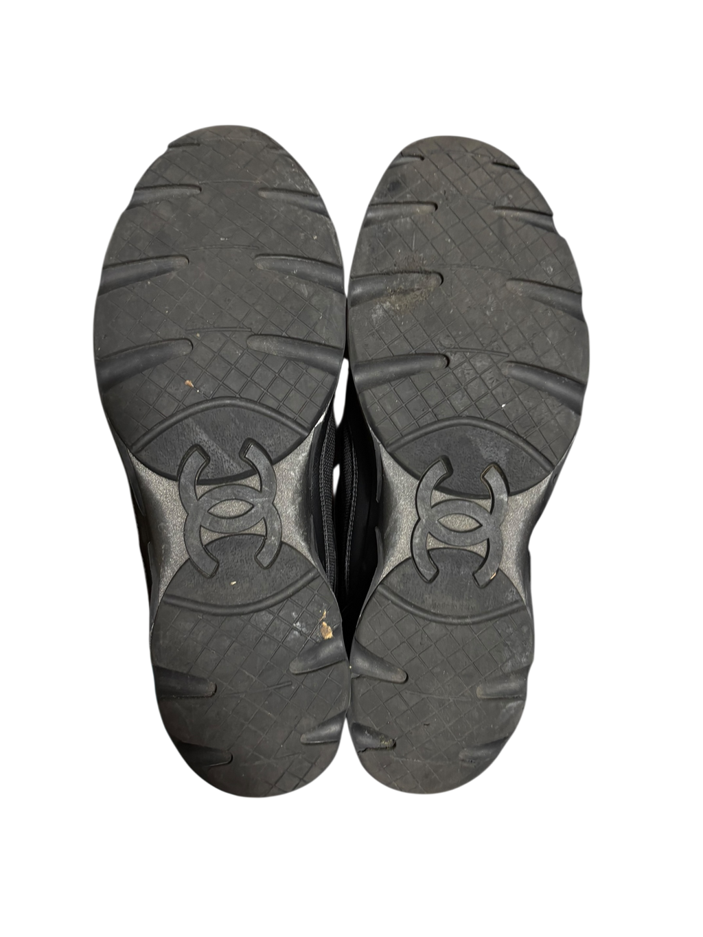 Chanel Black CC Runner Sneakers