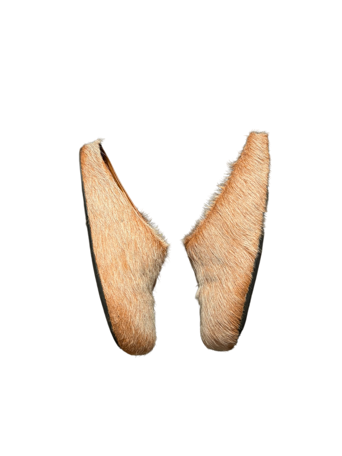 Marni Acid Orange Fur Mules - Size 8