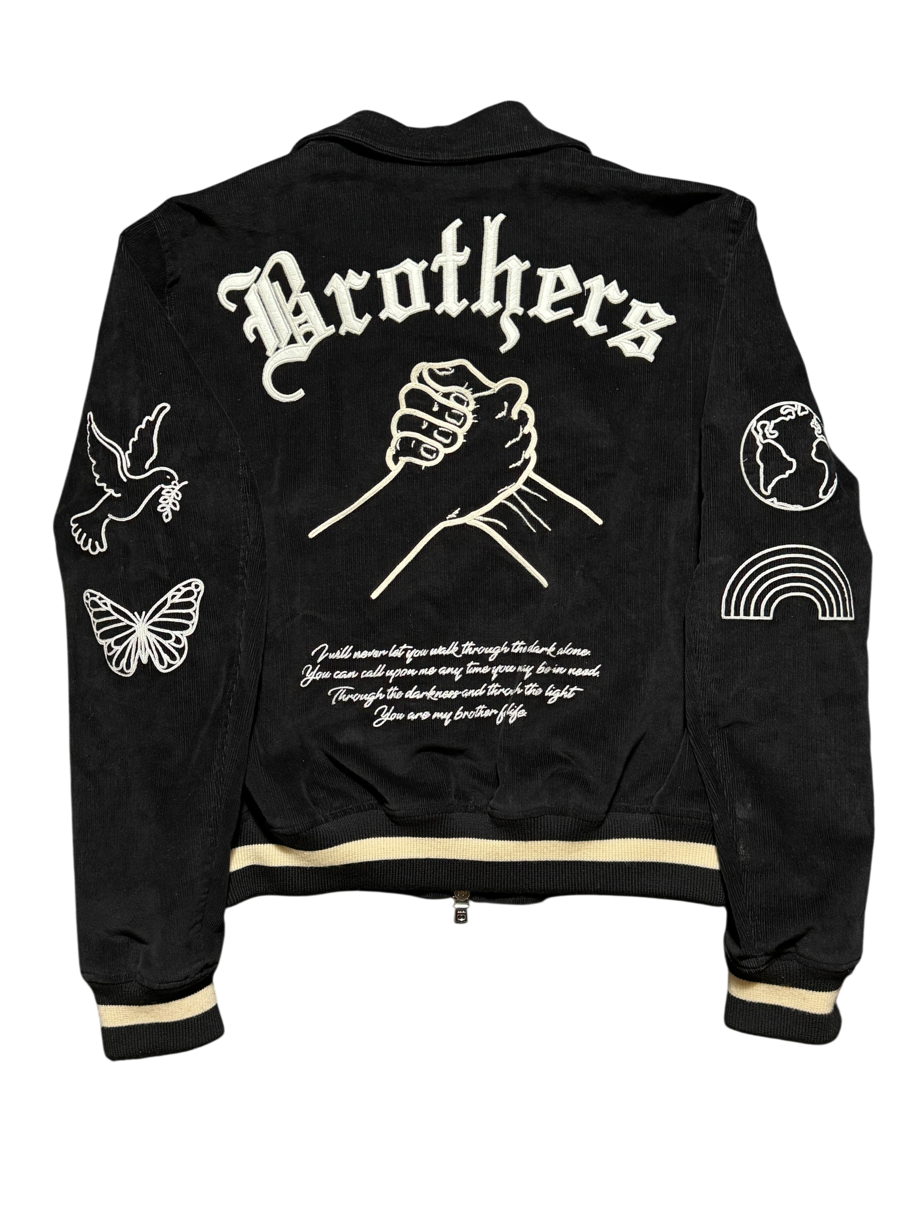 Amiri Corduroy Brothers Varsity Jacket Black