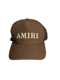 Amiri Logo Brown Trucker Hat